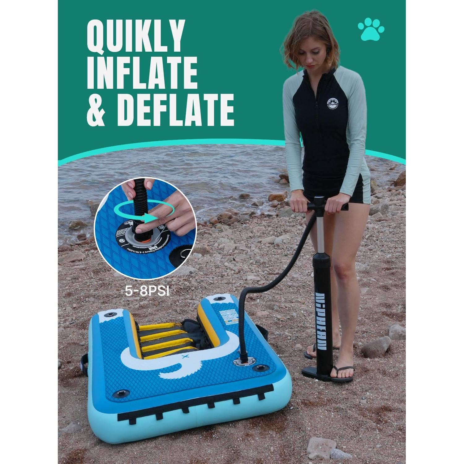 Rampa Inflable para Perros Niphean 90kg Antideslizante