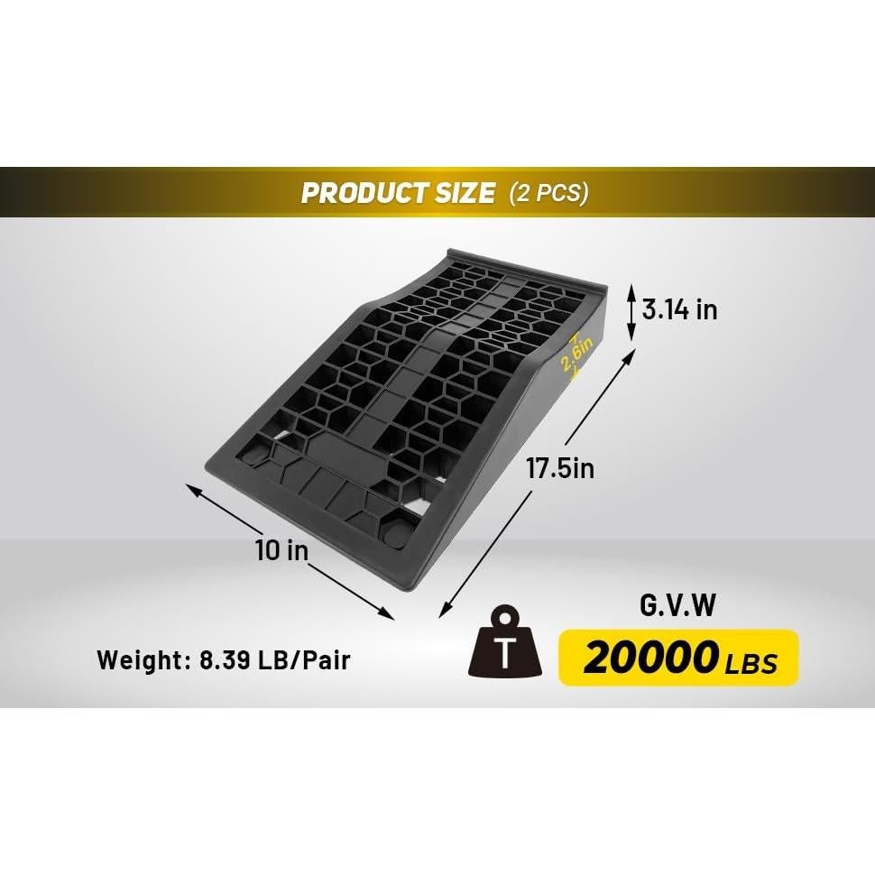 Rampas de Coche HOXWELL para Vehículos de Bajo Chasis 2PCS