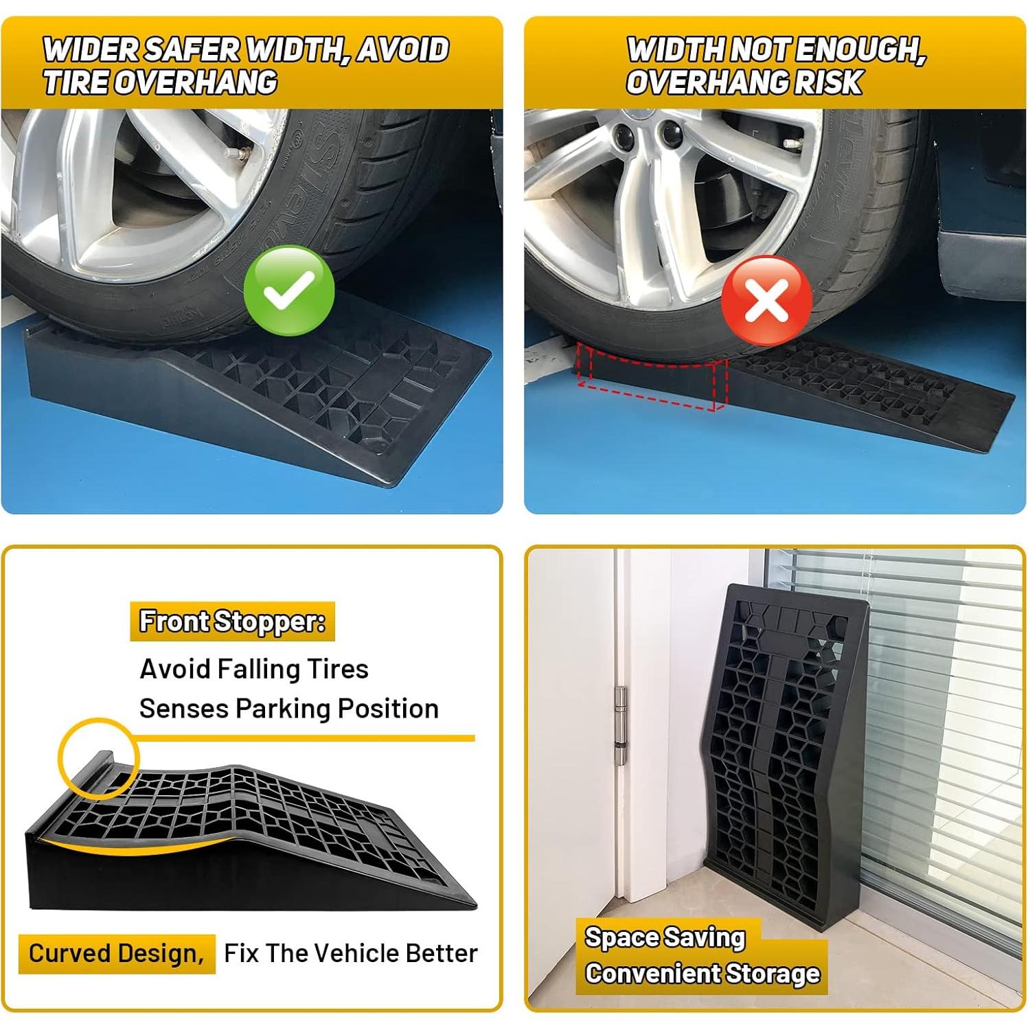 Rampas de Coche HOXWELL para Vehículos de Bajo Chasis 2PCS