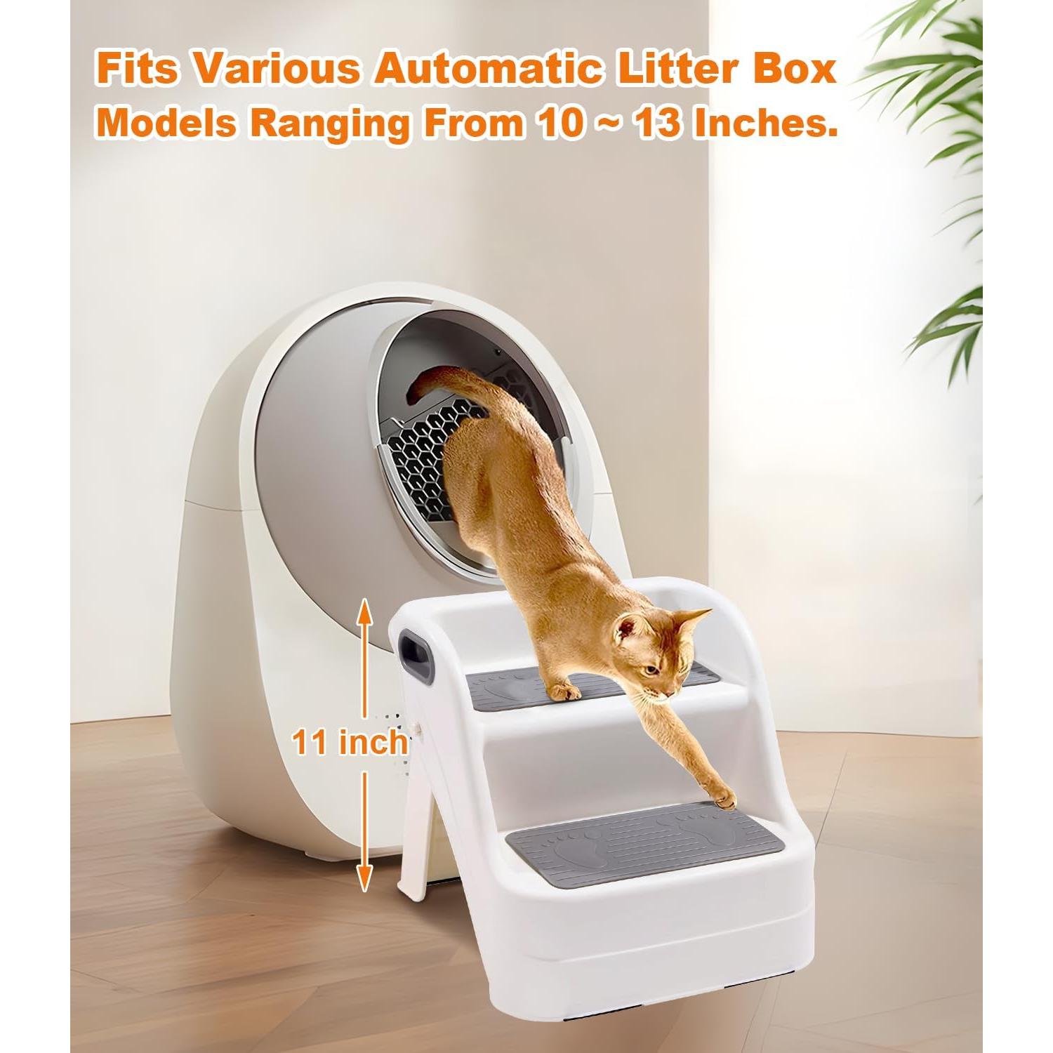 Rampa para Gato Usluole para Caja de Arena Automática 25-33 cm