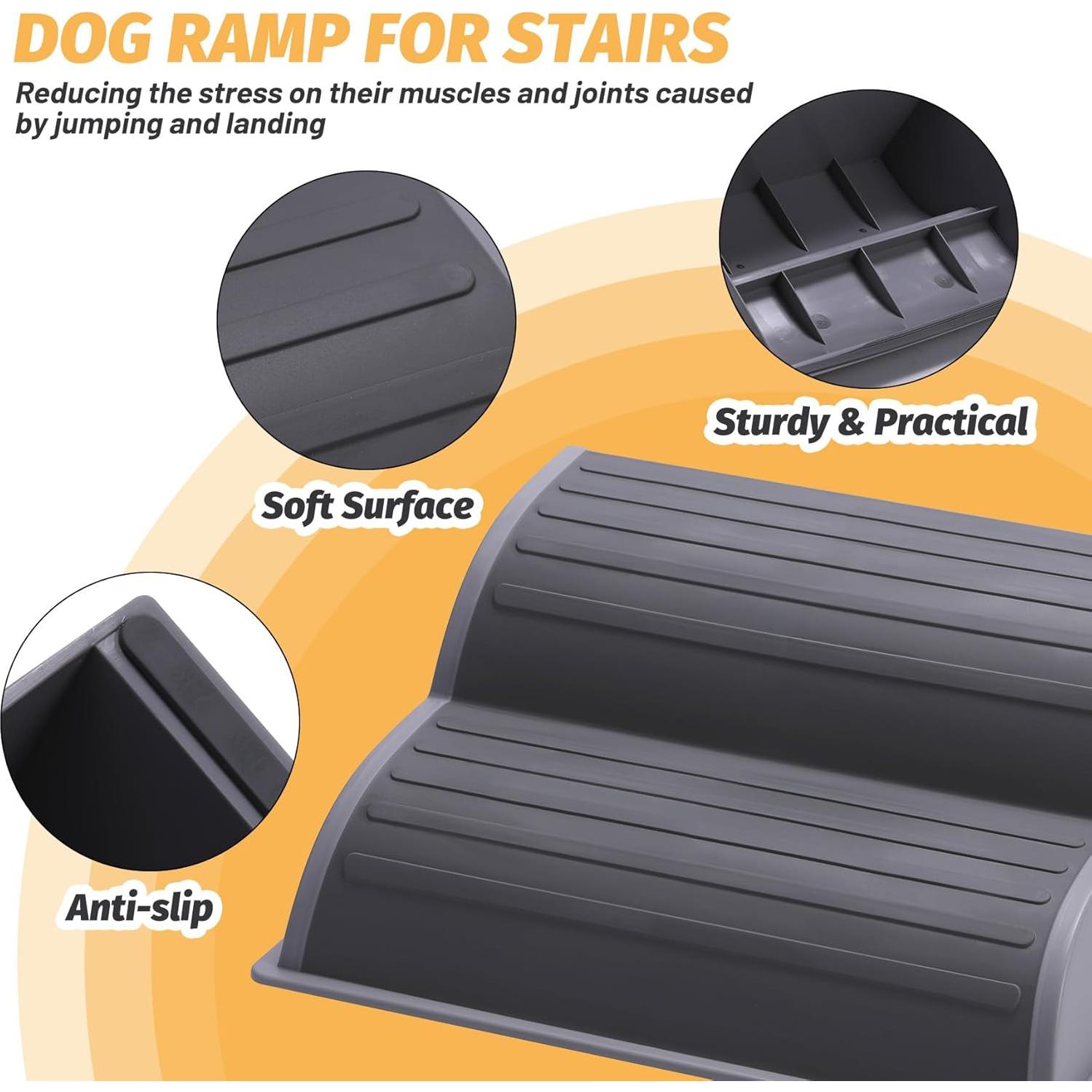 Rampa Modular para Perros Pequeños CiWiVOKi 2 Pasos Antideslizante