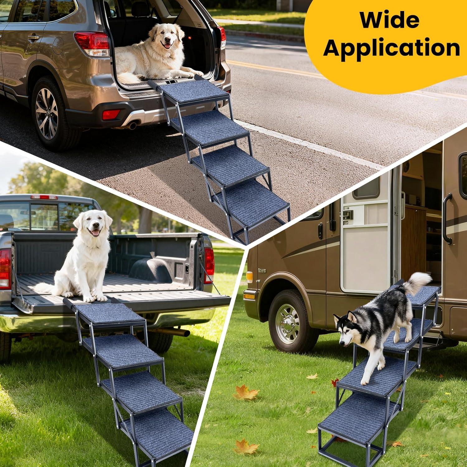 Rampa Plegable para Perros PALATALA - Soporta 90 kg, Antideslizante