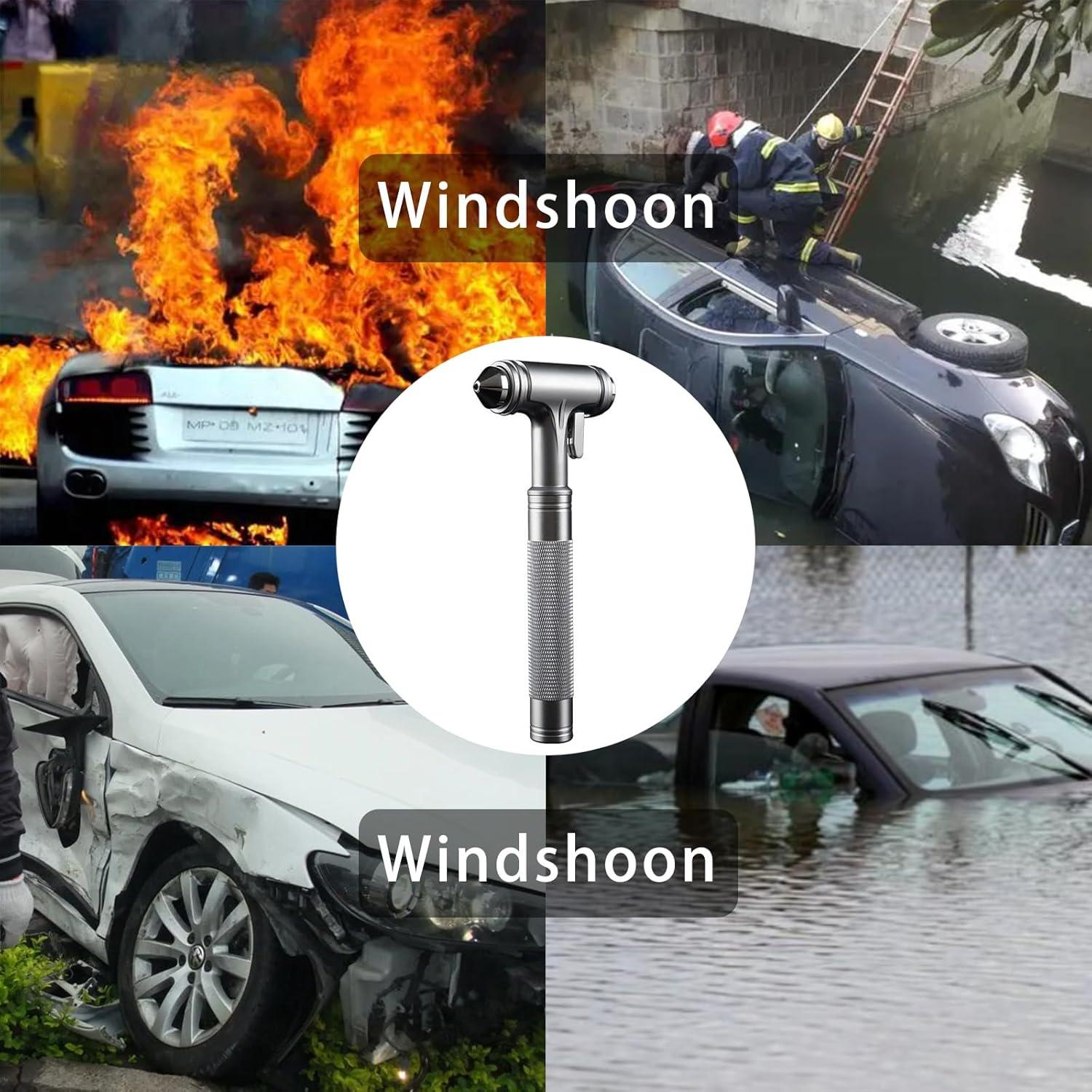 Cortador de Cinturón de Seguridad y Rompe Ventanas Windshoon