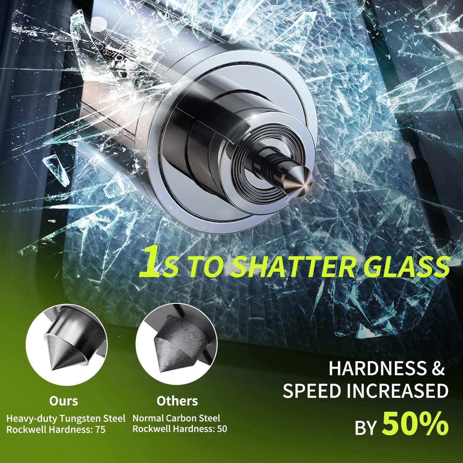 Cortador de Cinturón de Seguridad WakeALL 2-en-1 Negro