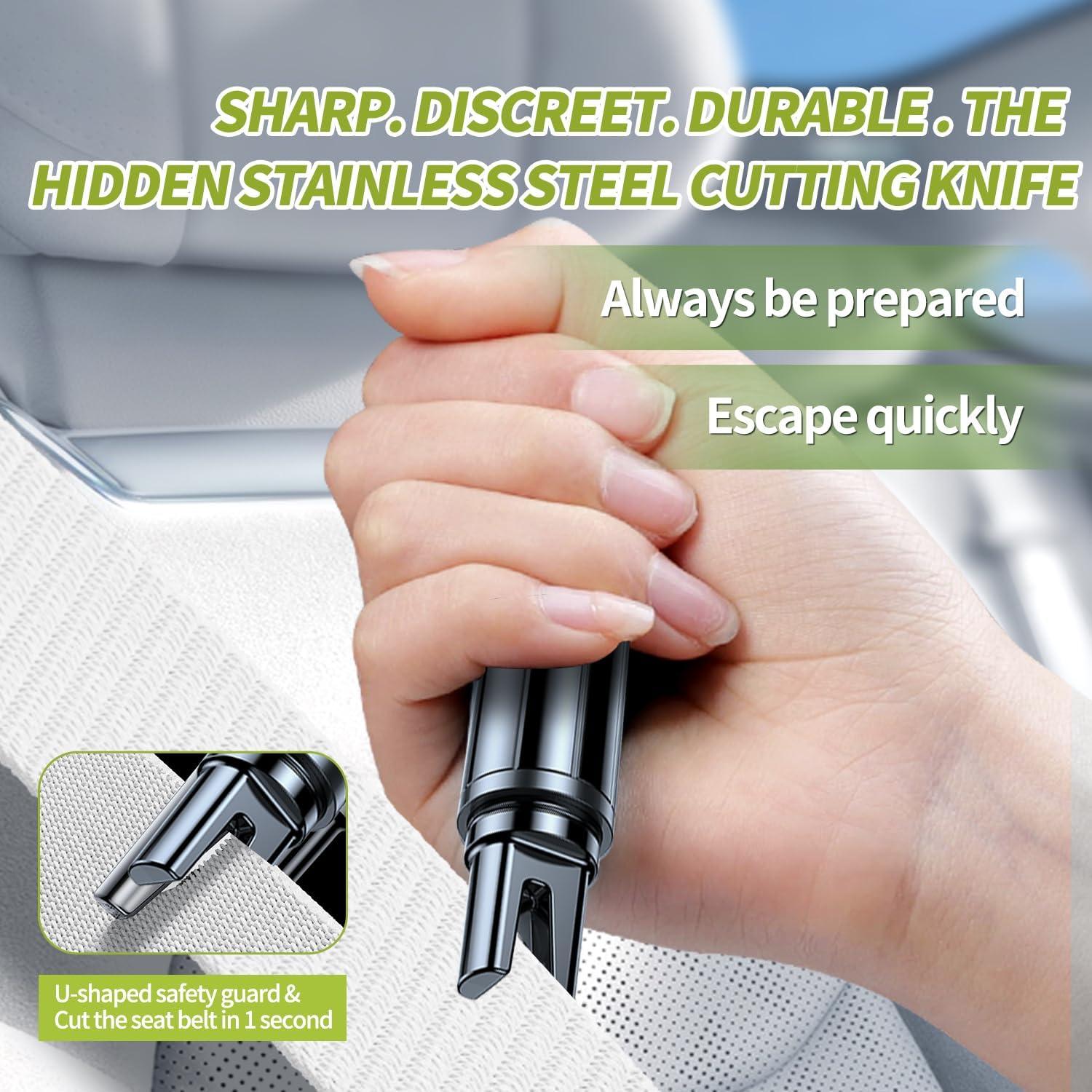 Cortador de Cinturón de Seguridad WakeALL 2-en-1 Negro