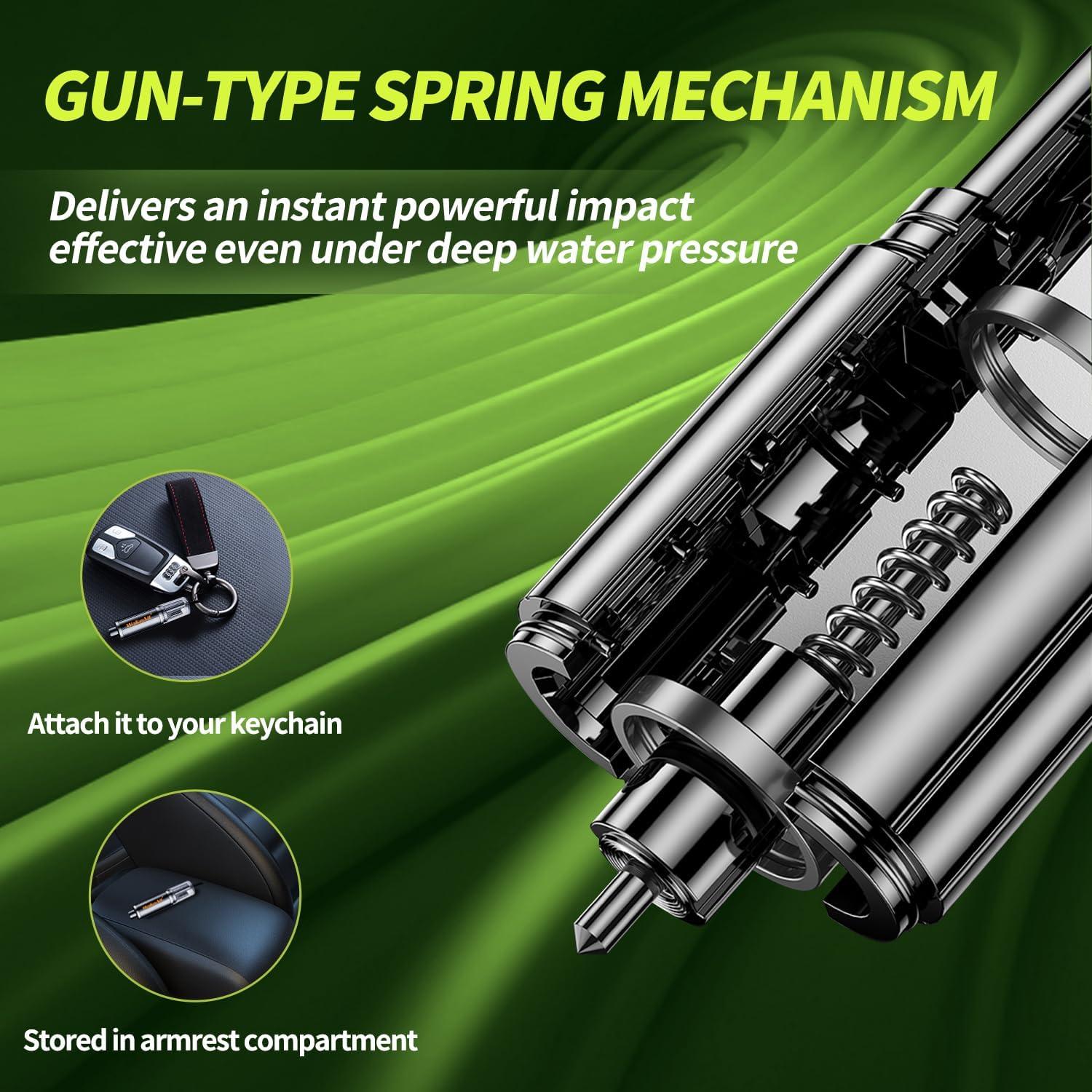 Cortador de Cinturón de Seguridad WakeALL 2-en-1 Negro