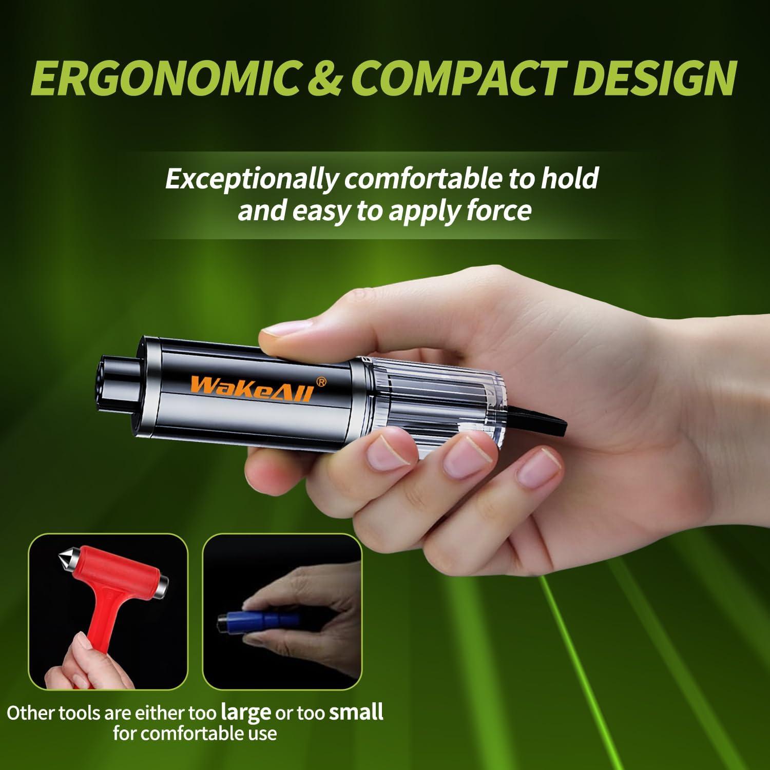 Cortador de Cinturón de Seguridad WakeALL 2-en-1 Negro