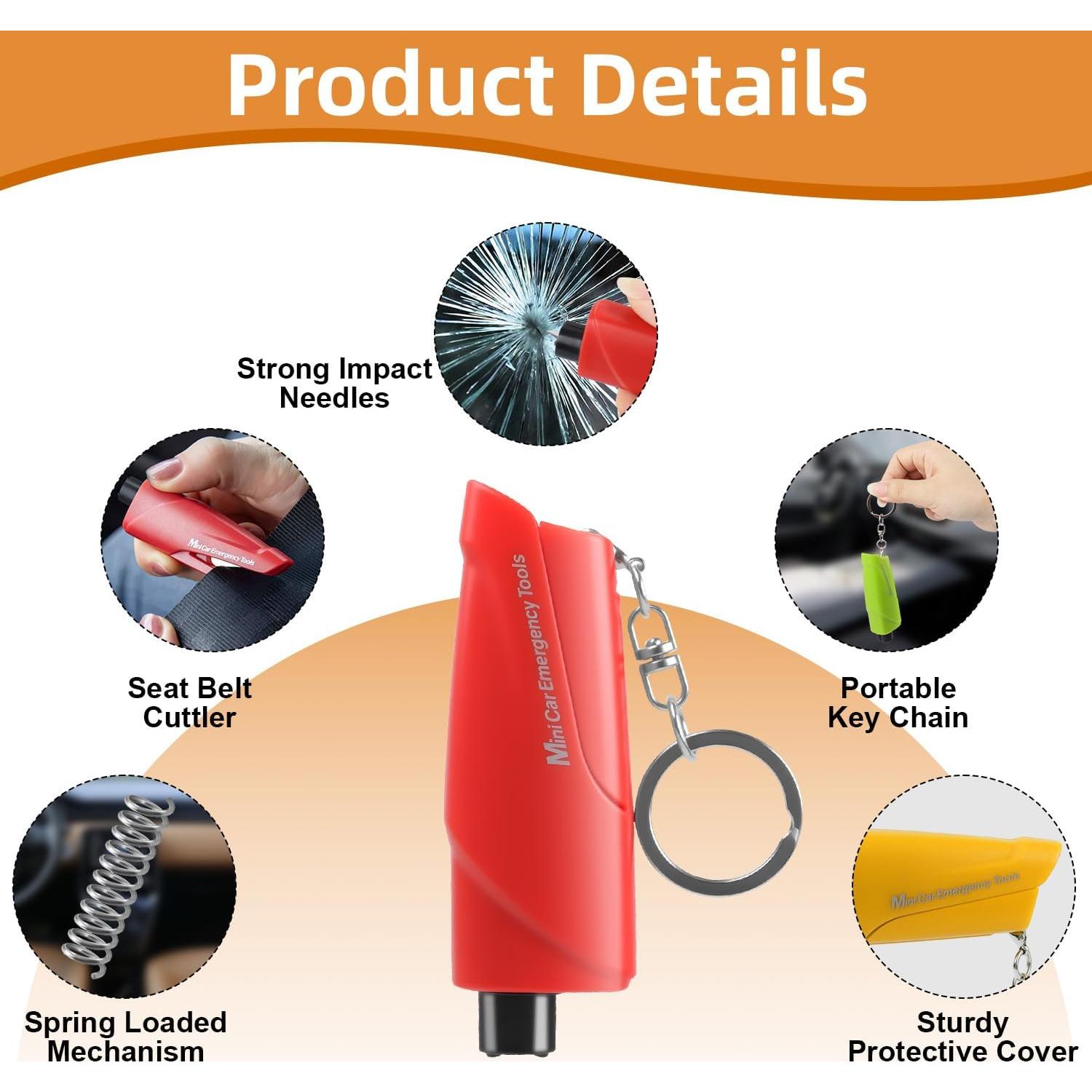 Juego de 10 Rompedores de Ventanas y Cortadores de Cinturón JINRUITOP