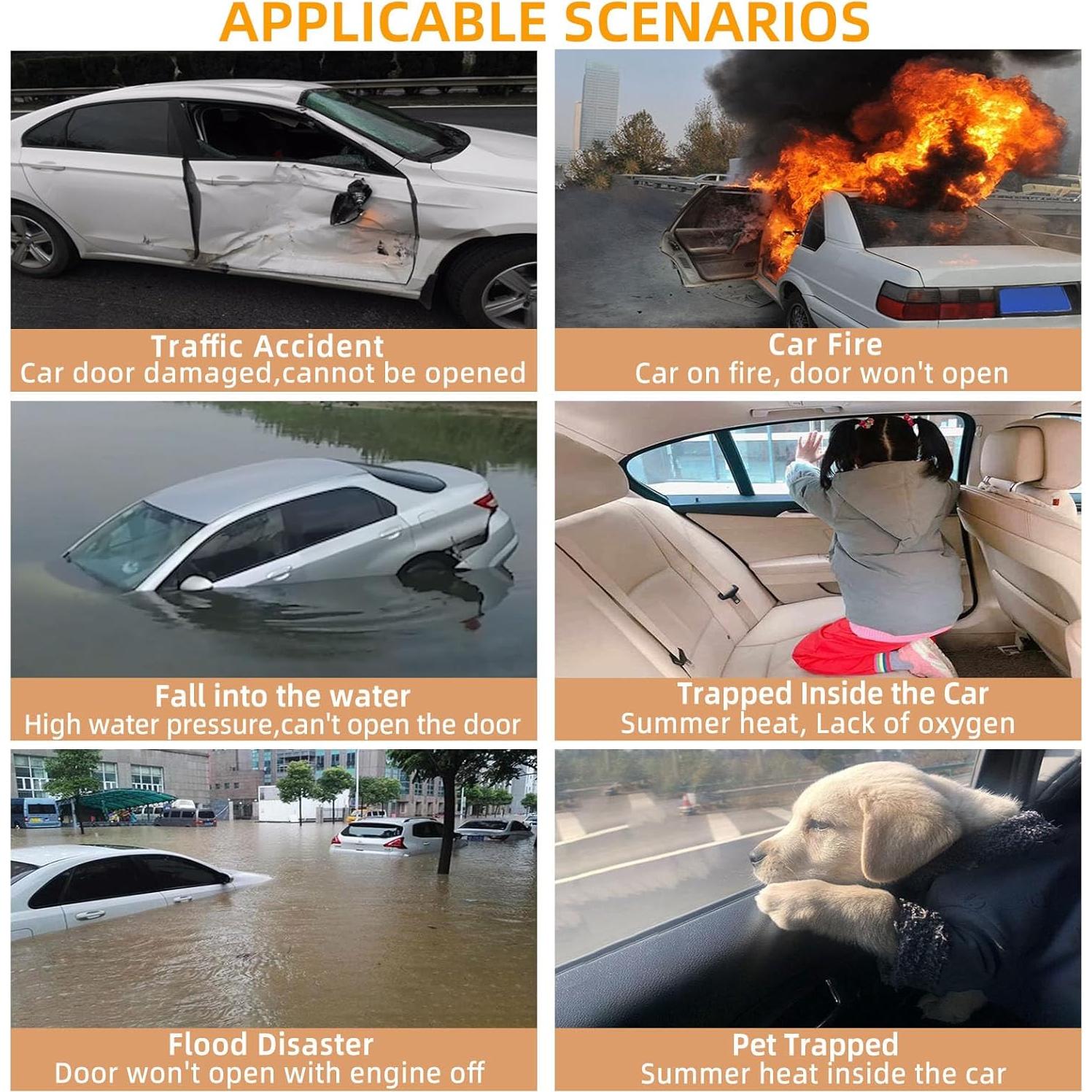 Cortador de Cinturón y Rompedor de Ventanas Autkbit A01 Oro