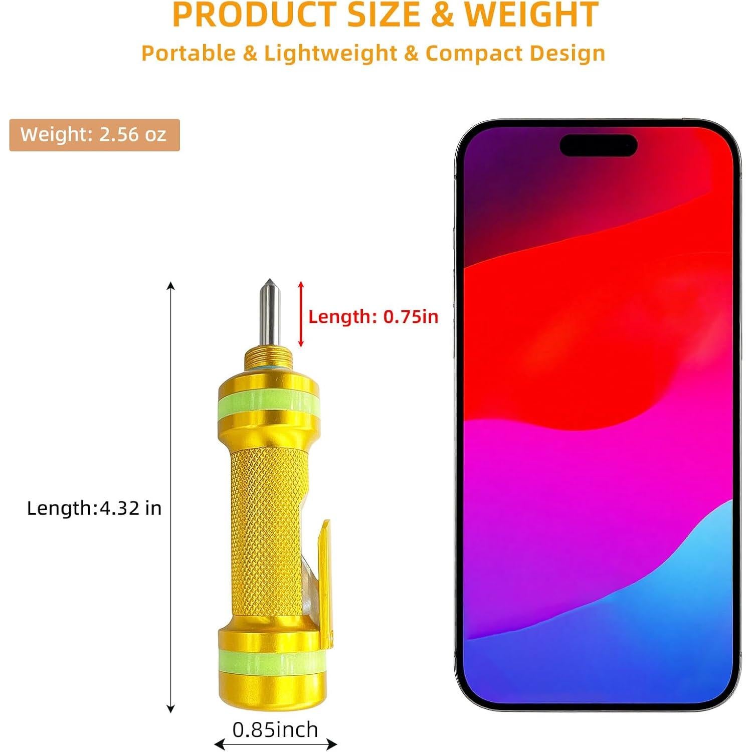 Cortador de Cinturón y Rompedor de Ventanas Autkbit A01 Oro