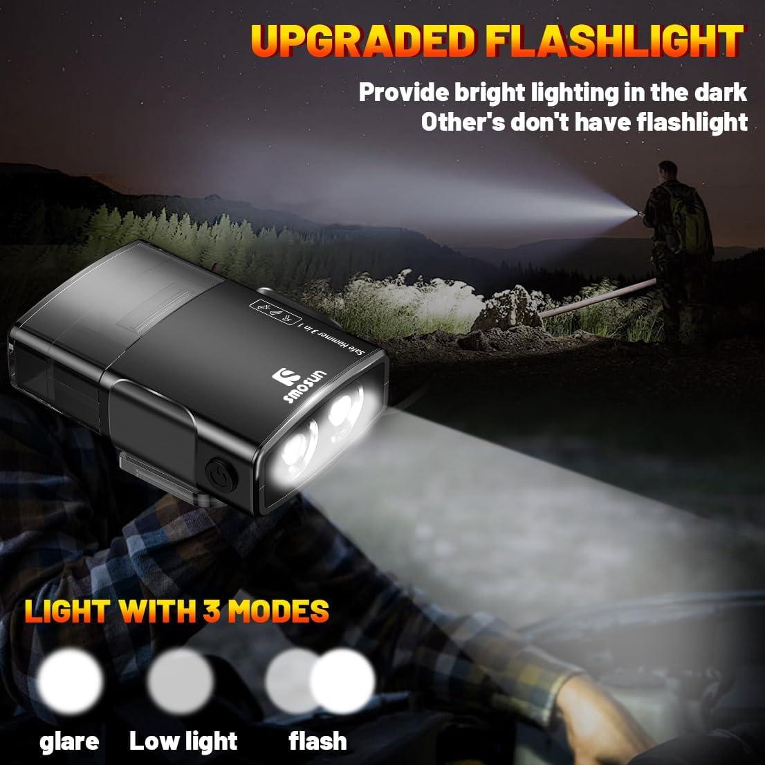 Martillo de Seguridad 3 en 1 Gemgong Cortador y Rompe Cristales