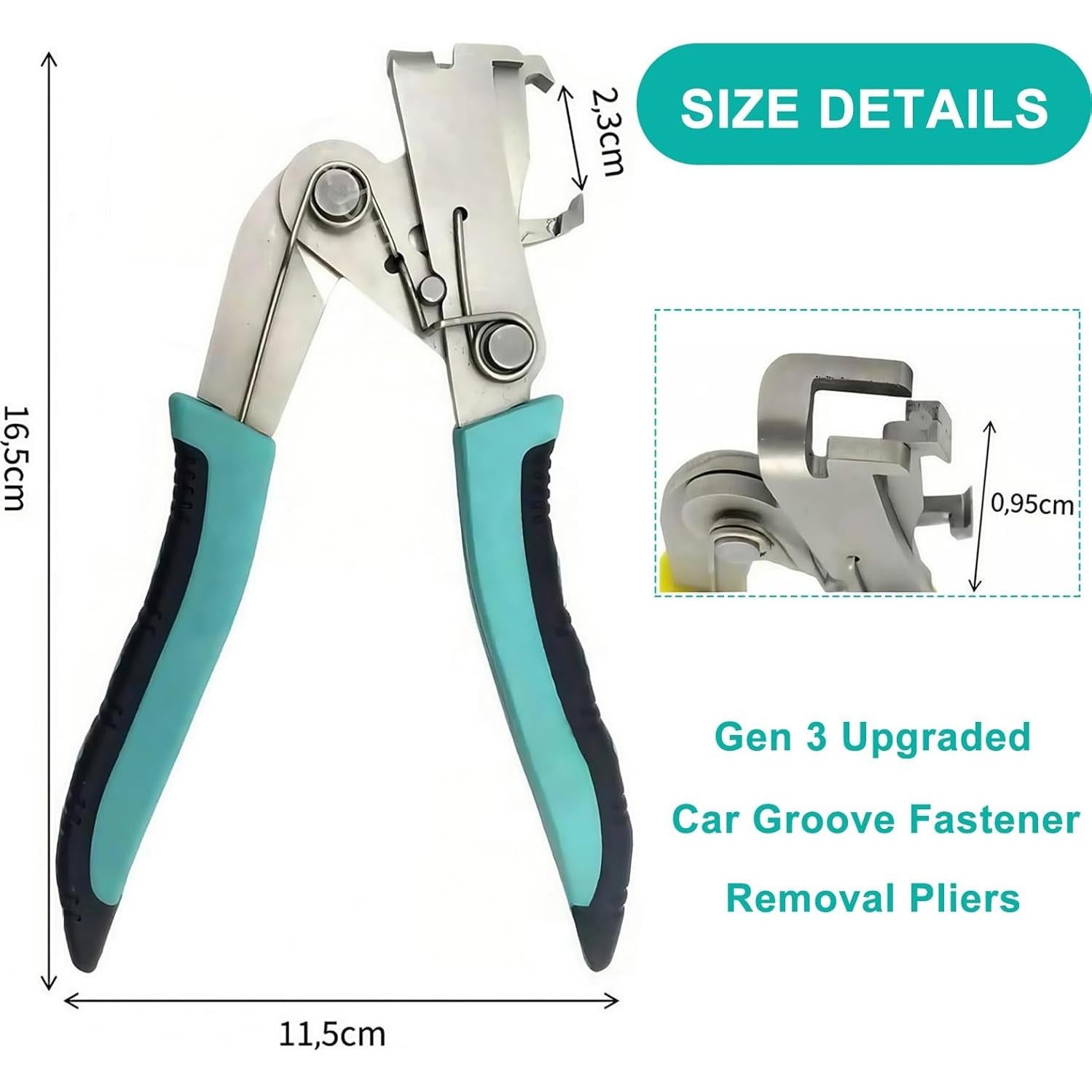 Pinzas de Clip Automotrices Shelprojsu BN55659 Acero 16.5cm