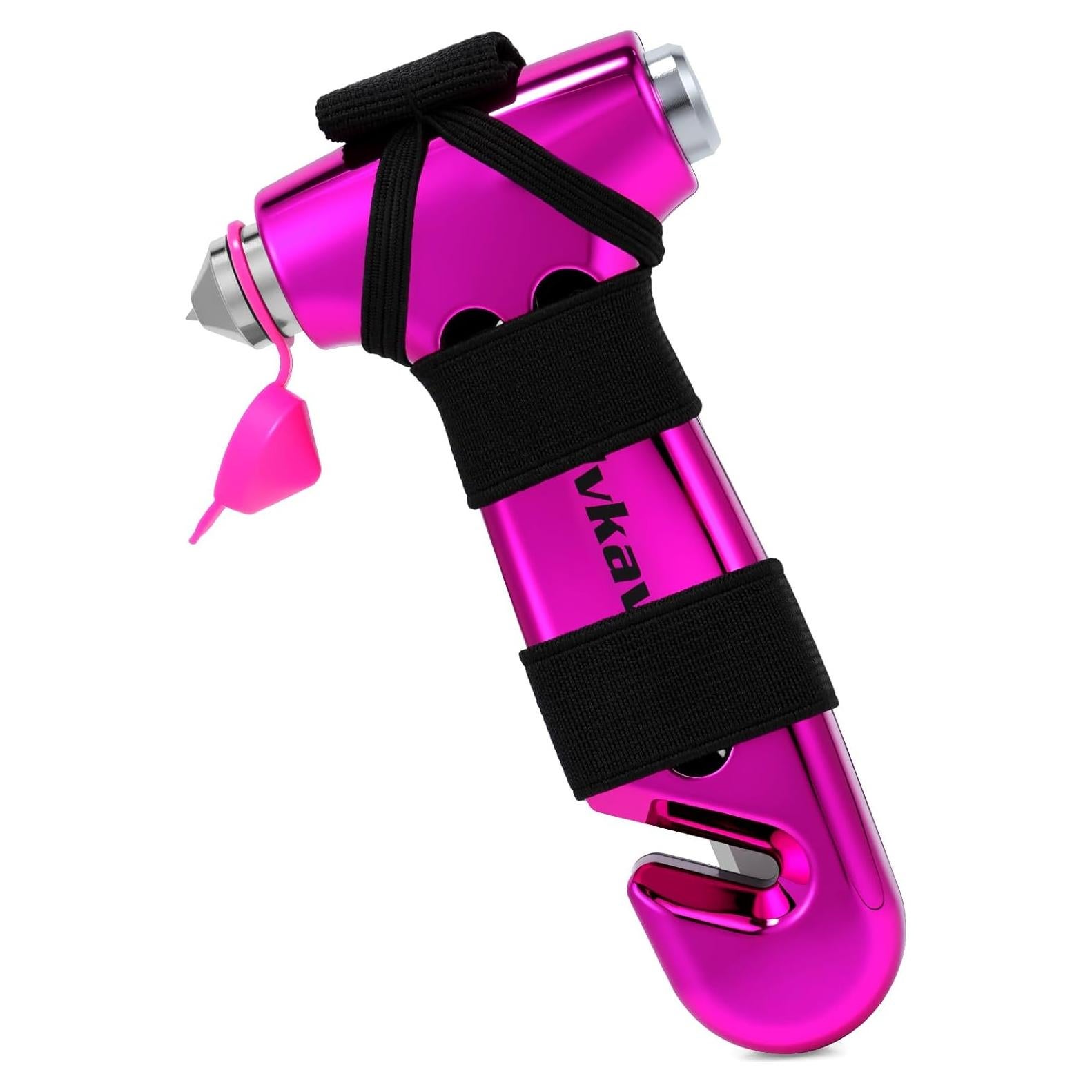 Martillo de Seguridad Dlvkavo para Automóvil 3 en 1 Rosa