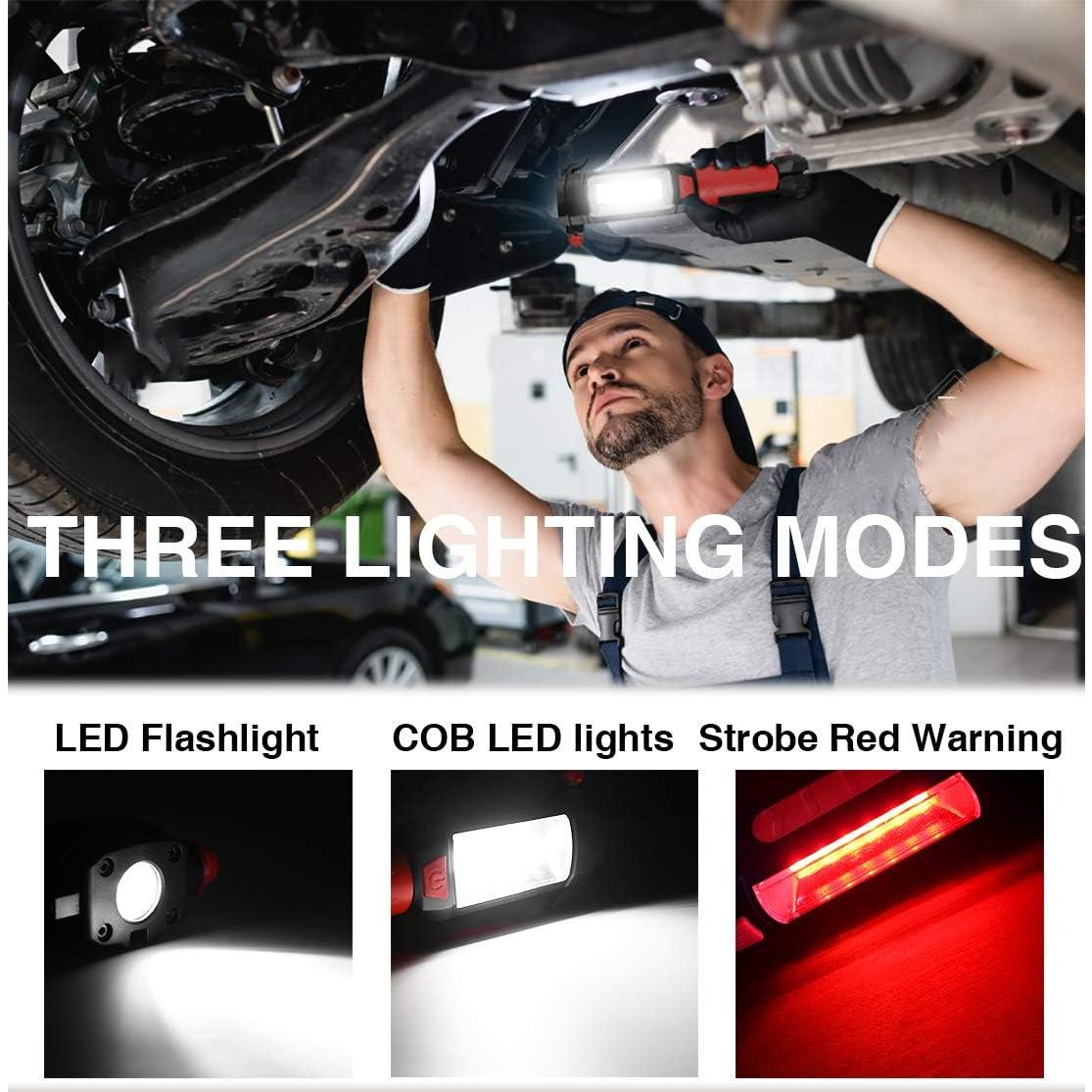 Maksone Herramienta de Emergencia 2 en 1 con Linterna LED