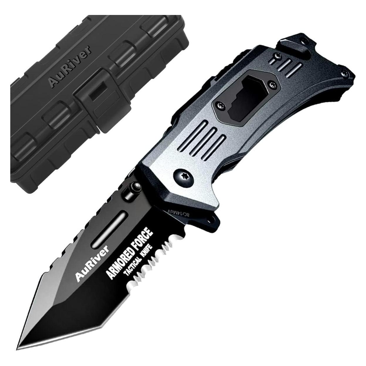 Cuchillo Plegable Multifuncional AuRiver 20.5 cm Acero 6 en 1