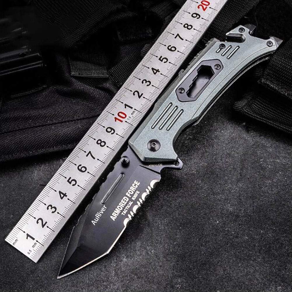Cuchillo Plegable Multifuncional AuRiver 20.5 cm Acero 6 en 1