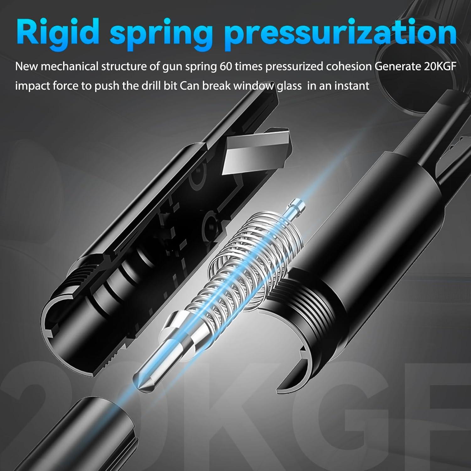 Martillo de Seguridad Gemgong Safehammer 2 en 1 Rompe Cristales