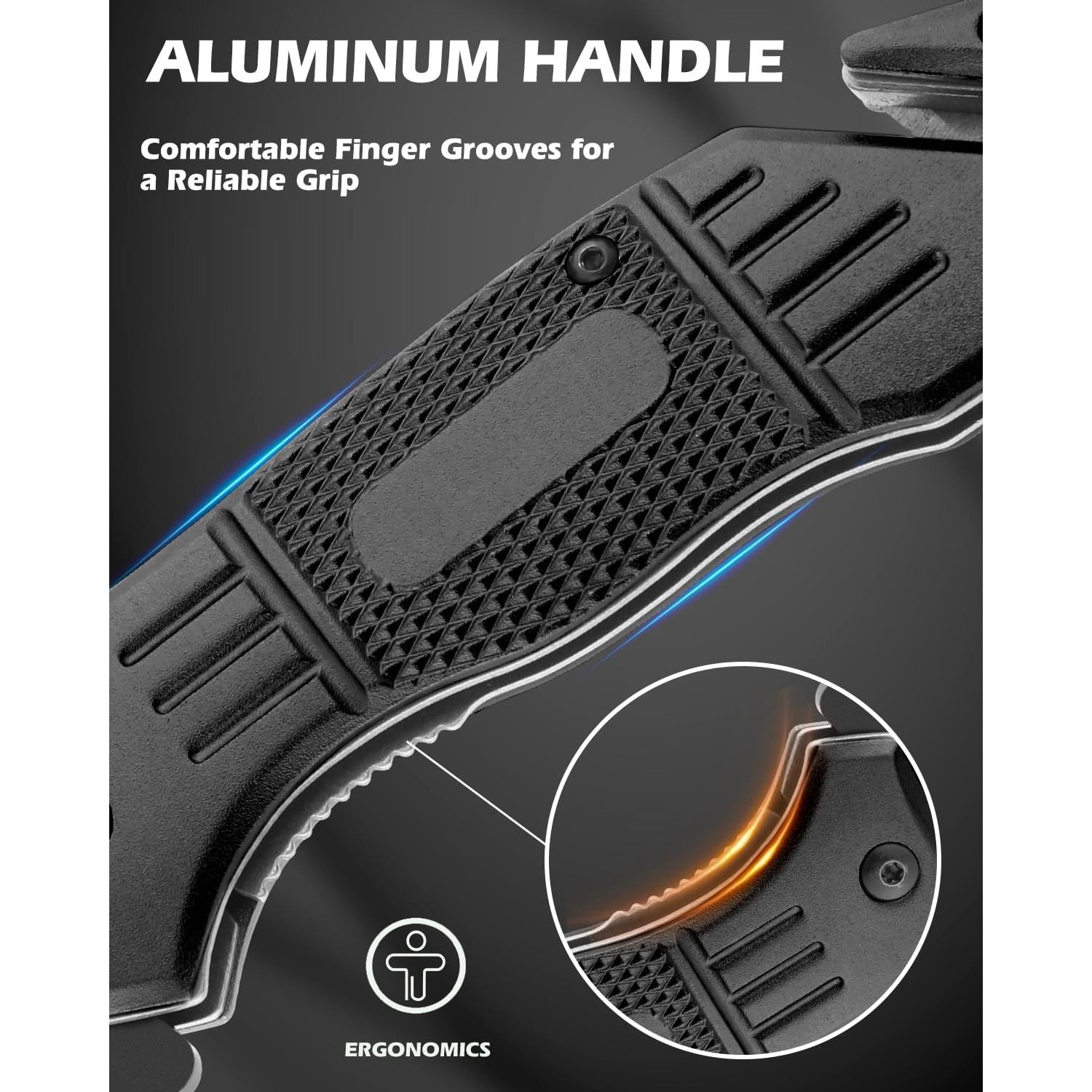 Cuchillo de bolsillo Dispatch EDC 8.5 cm con rompevidrios y cortador