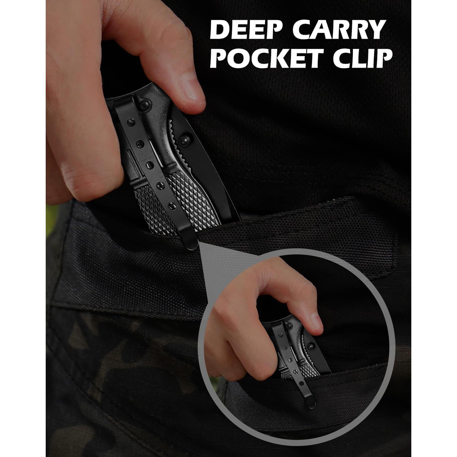 Cuchillo de bolsillo Dispatch EDC 8.5 cm con rompevidrios y cortador