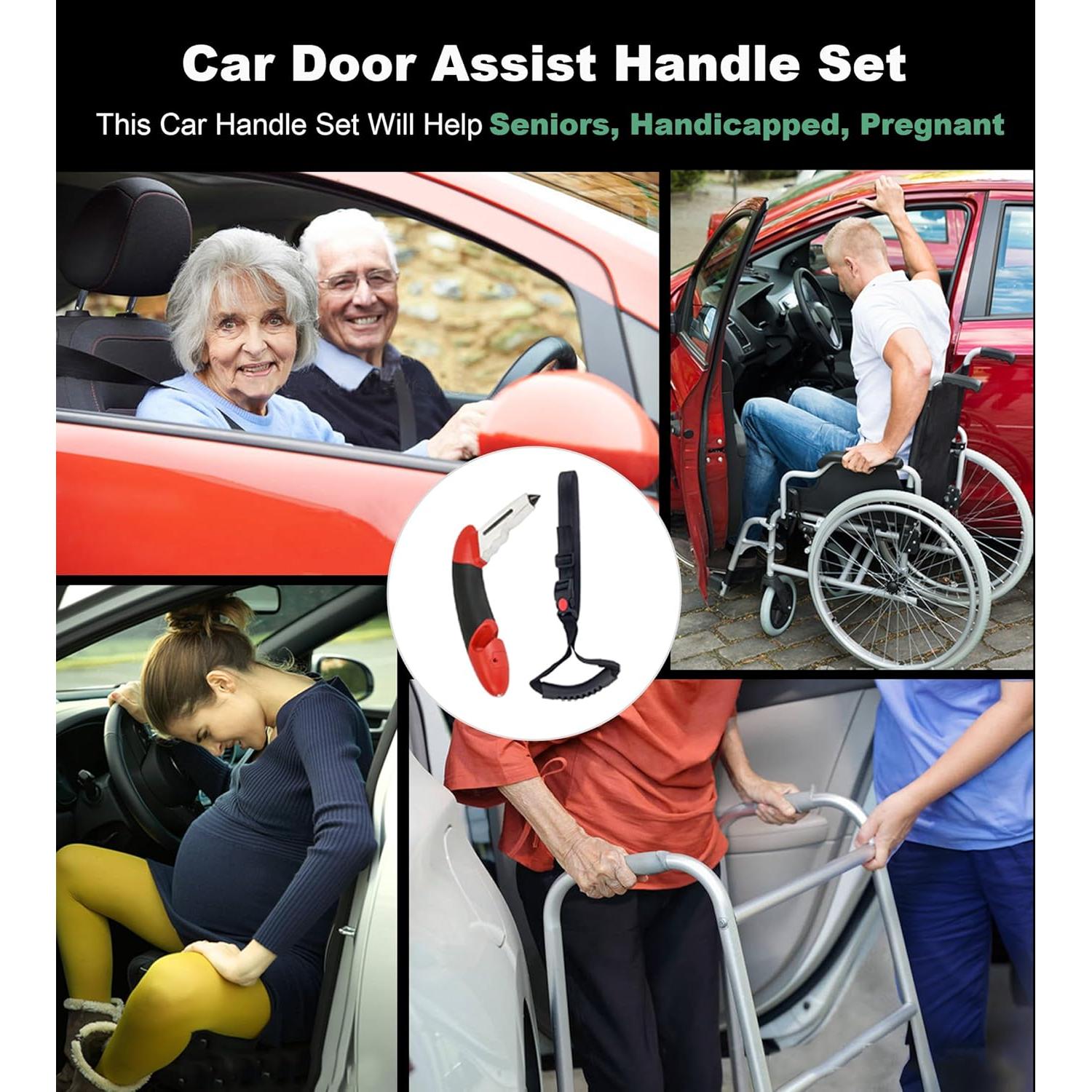 Asa de Ayuda para Auto KAKKOII 5 en 1 con Linterna LED