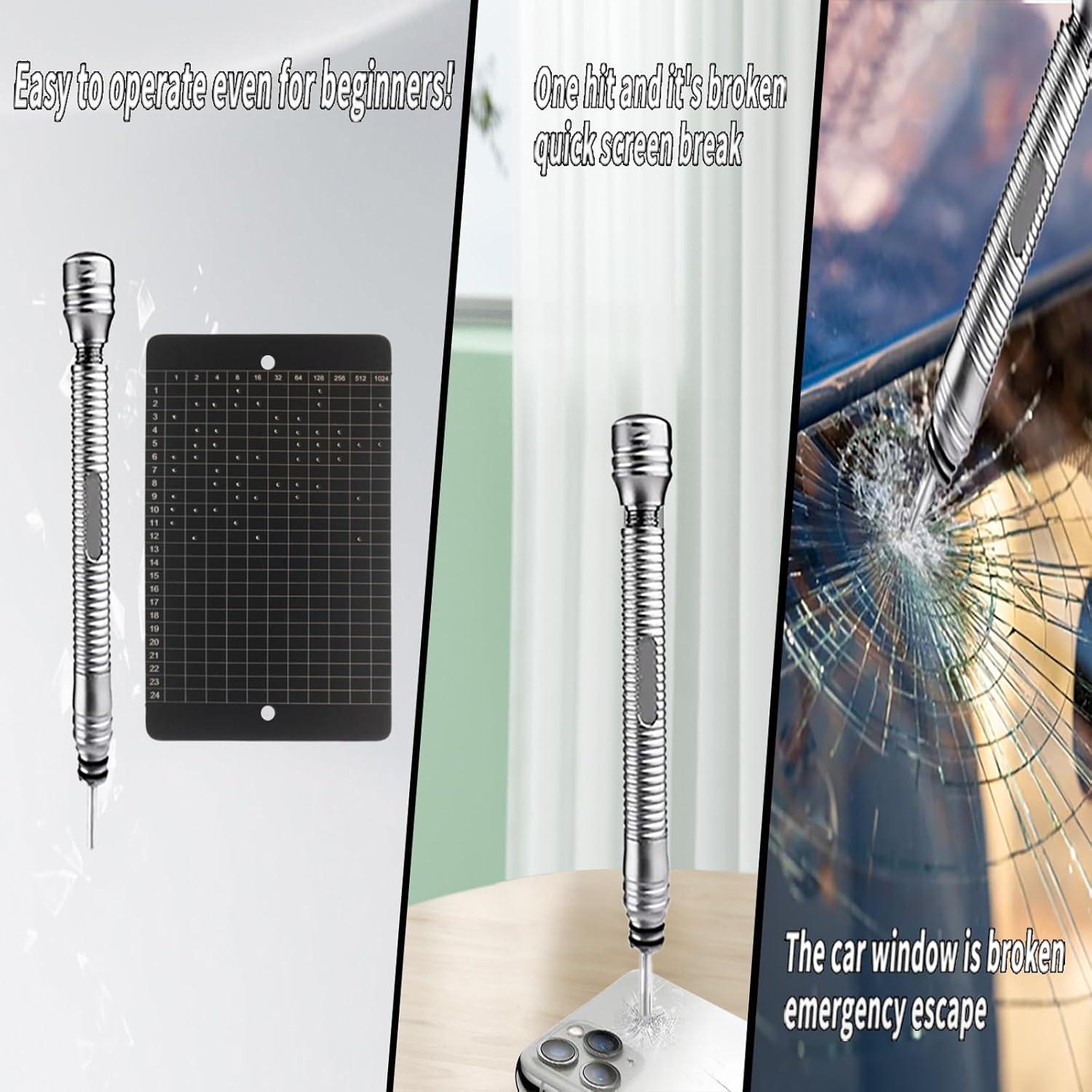 Bolígrafo Rompevidrios Btcdove - Acero Tungsteno, 17.2 cm