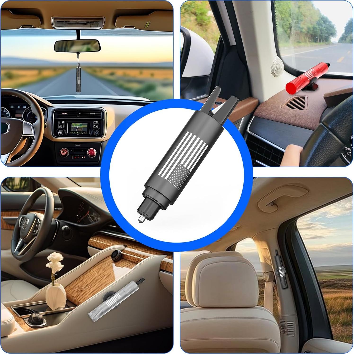 Juego de 2 Martillos de Seguridad QWEZOTUY J8 para Cristales