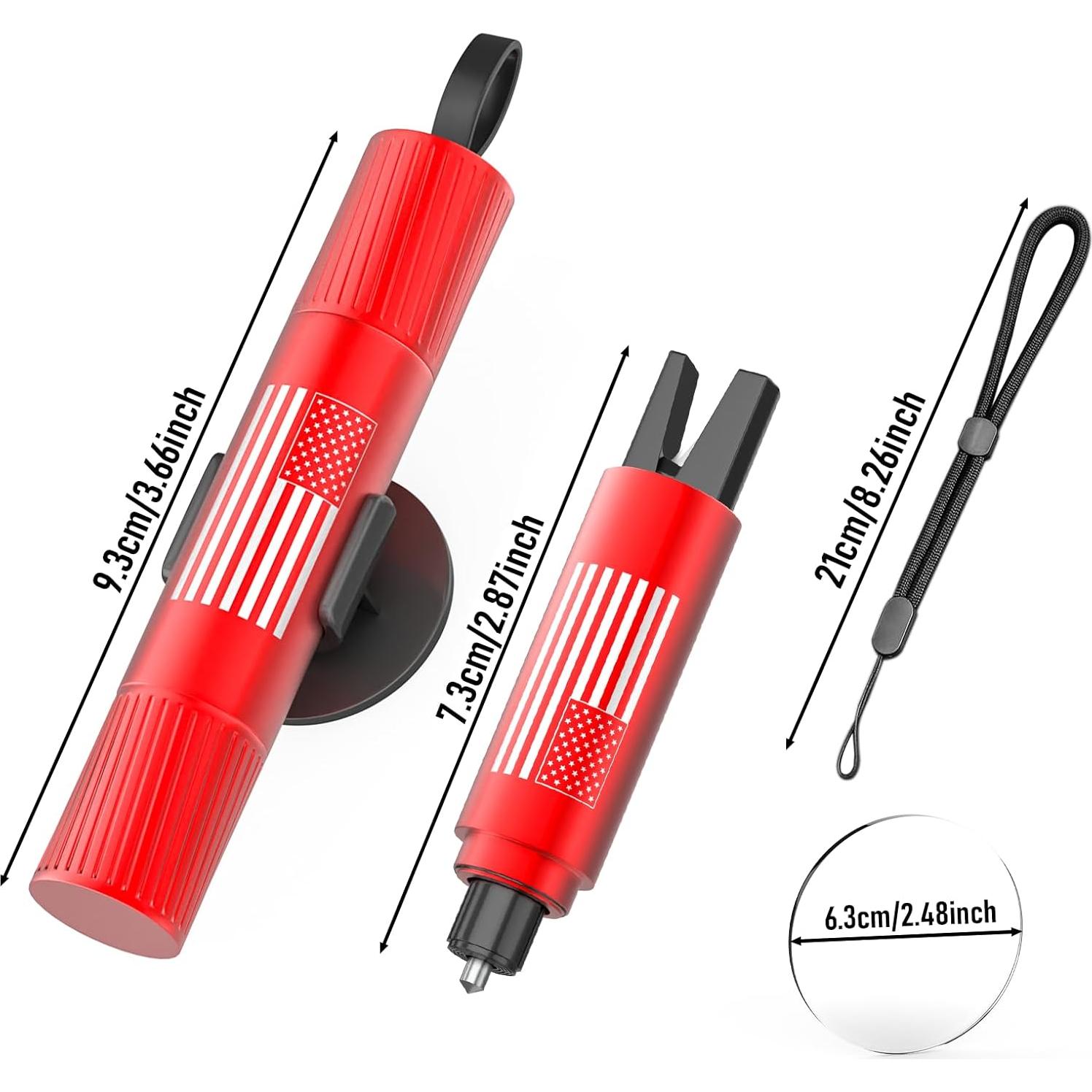 Juego de 2 Martillos de Seguridad QWEZOTUY J8 para Cristales