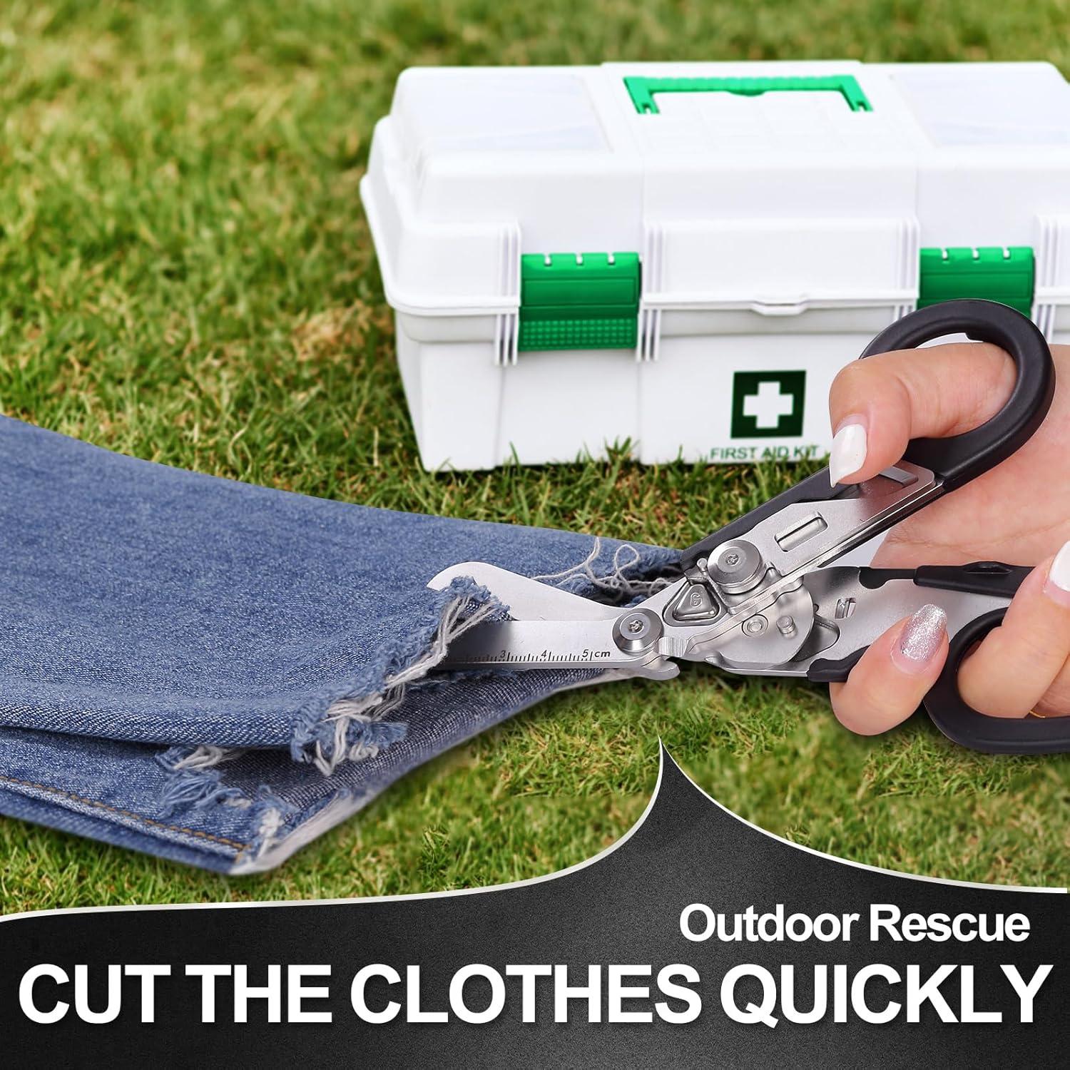 Tijeras de Trauma Plegables UNAZZUE con Funda y Multifuncional