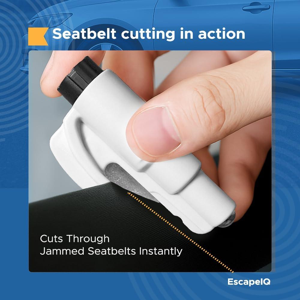 Herramienta de Escape de Emergencia SHIAKIDI 2 en 1 Cortador y Rompedor