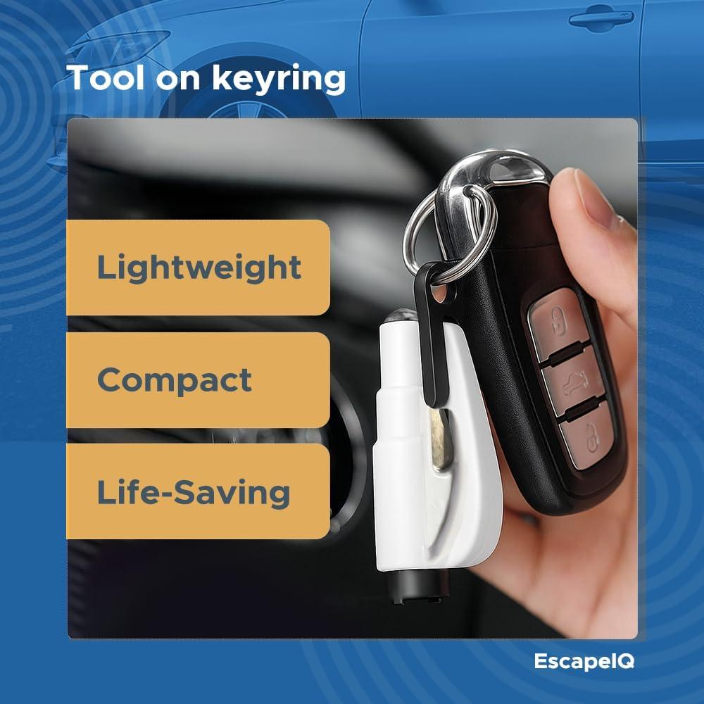 Herramienta de Escape de Emergencia SHIAKIDI 2 en 1 Cortador y Rompedor