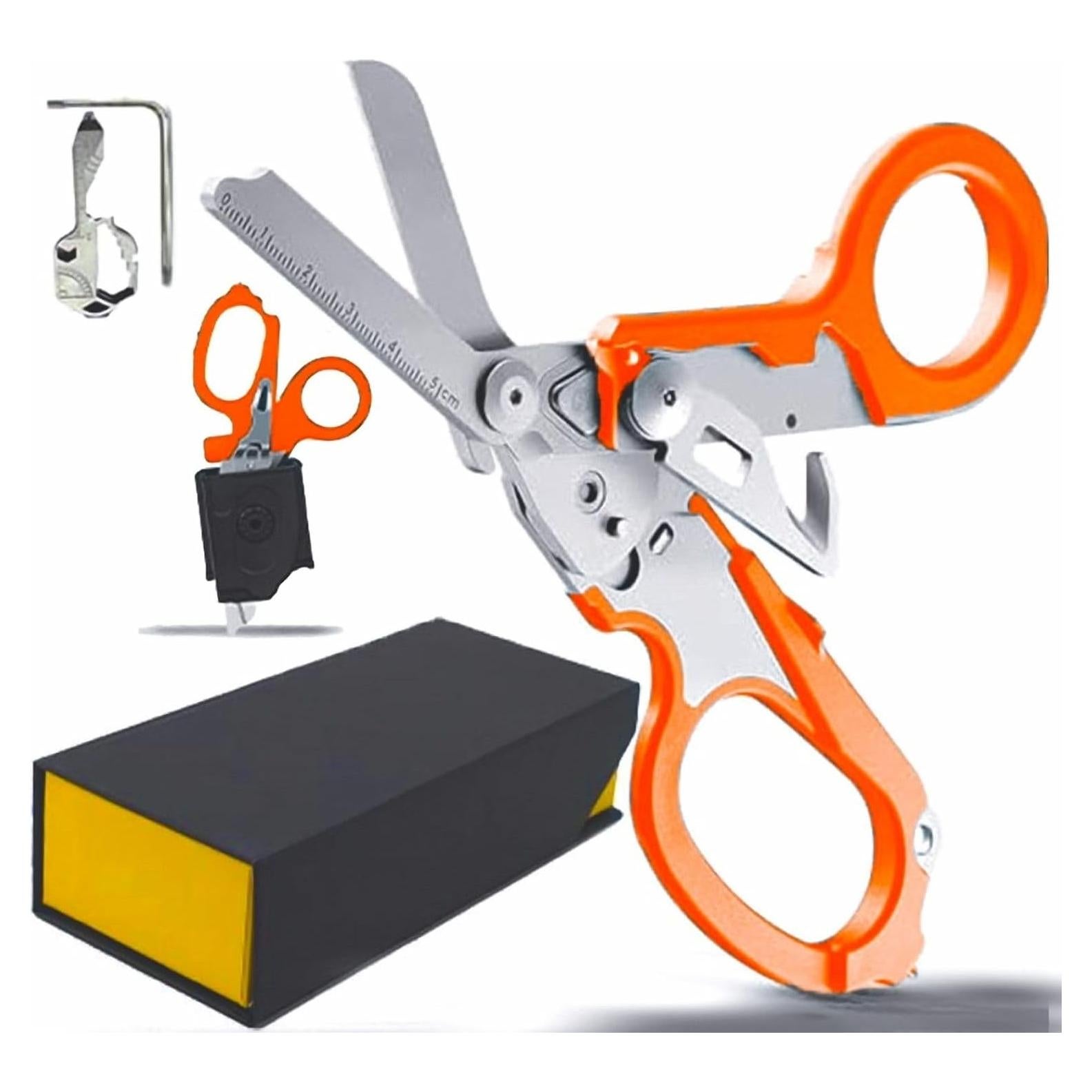 Tijeras de Trauma Raptor MAD Spark 6 en 1 Naranja