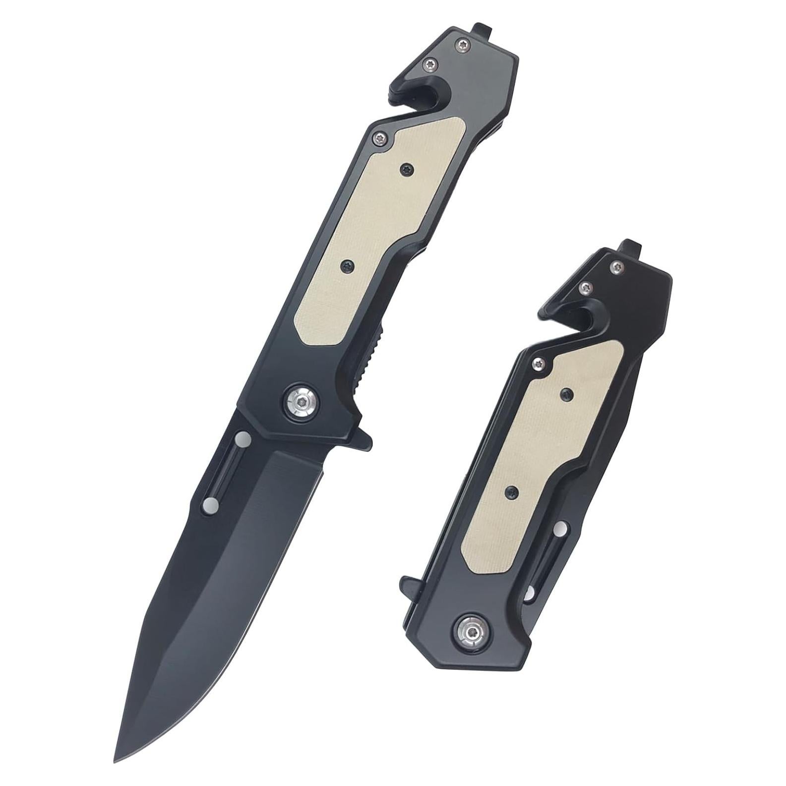 Cuchillo de bolsillo Wliybyo DA316 plegable con rompevidrios