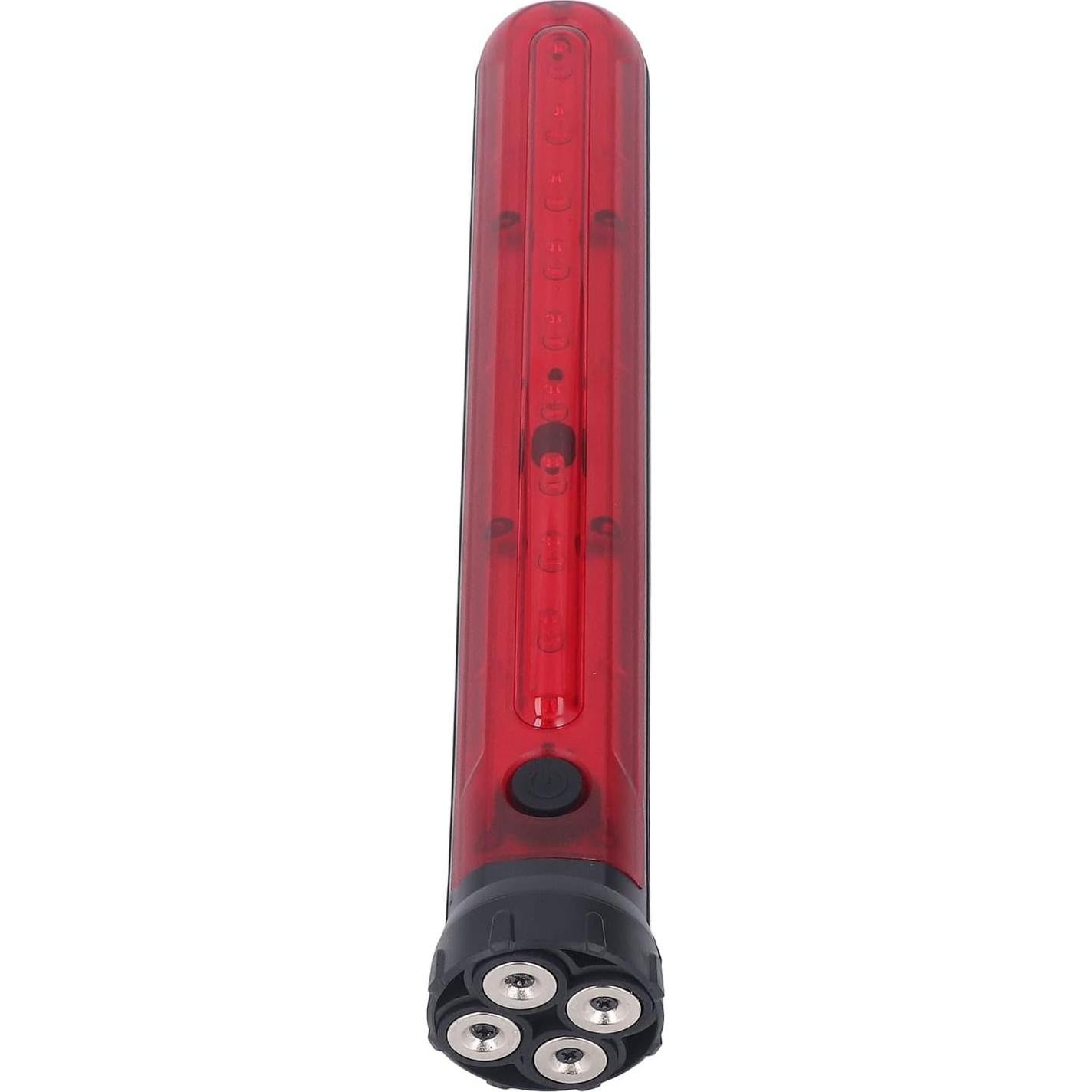 Baton de Seguridad Vial LED Focket con Luz Roja y Base Magnética