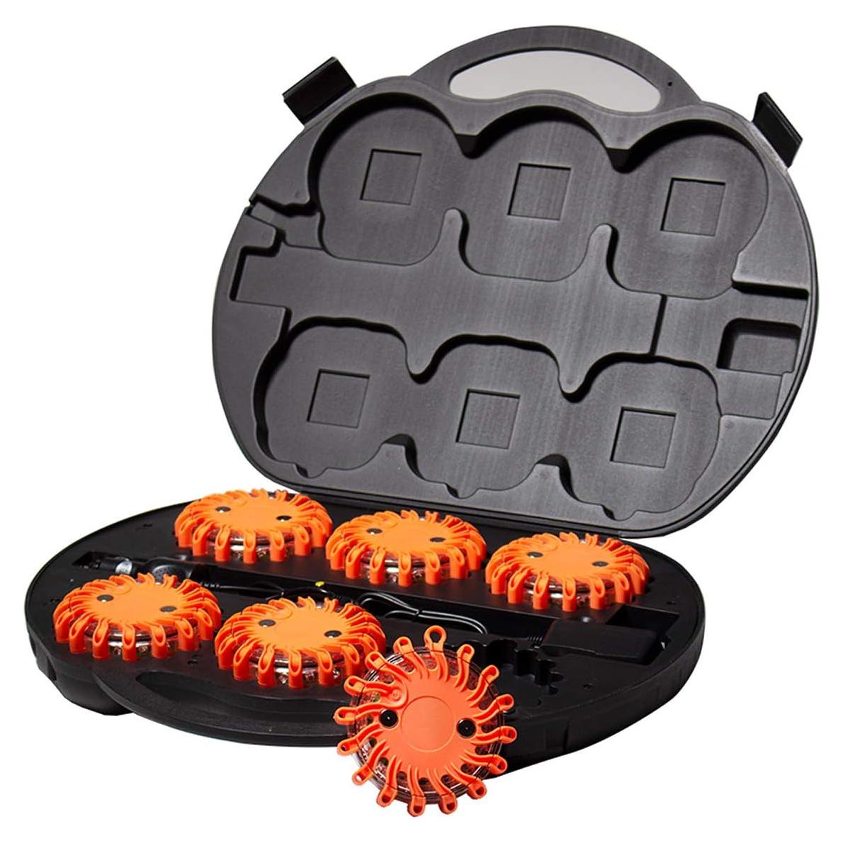 SpeedTech Luces Paquete de 6 Balizas LED Recargables 16 LEDs