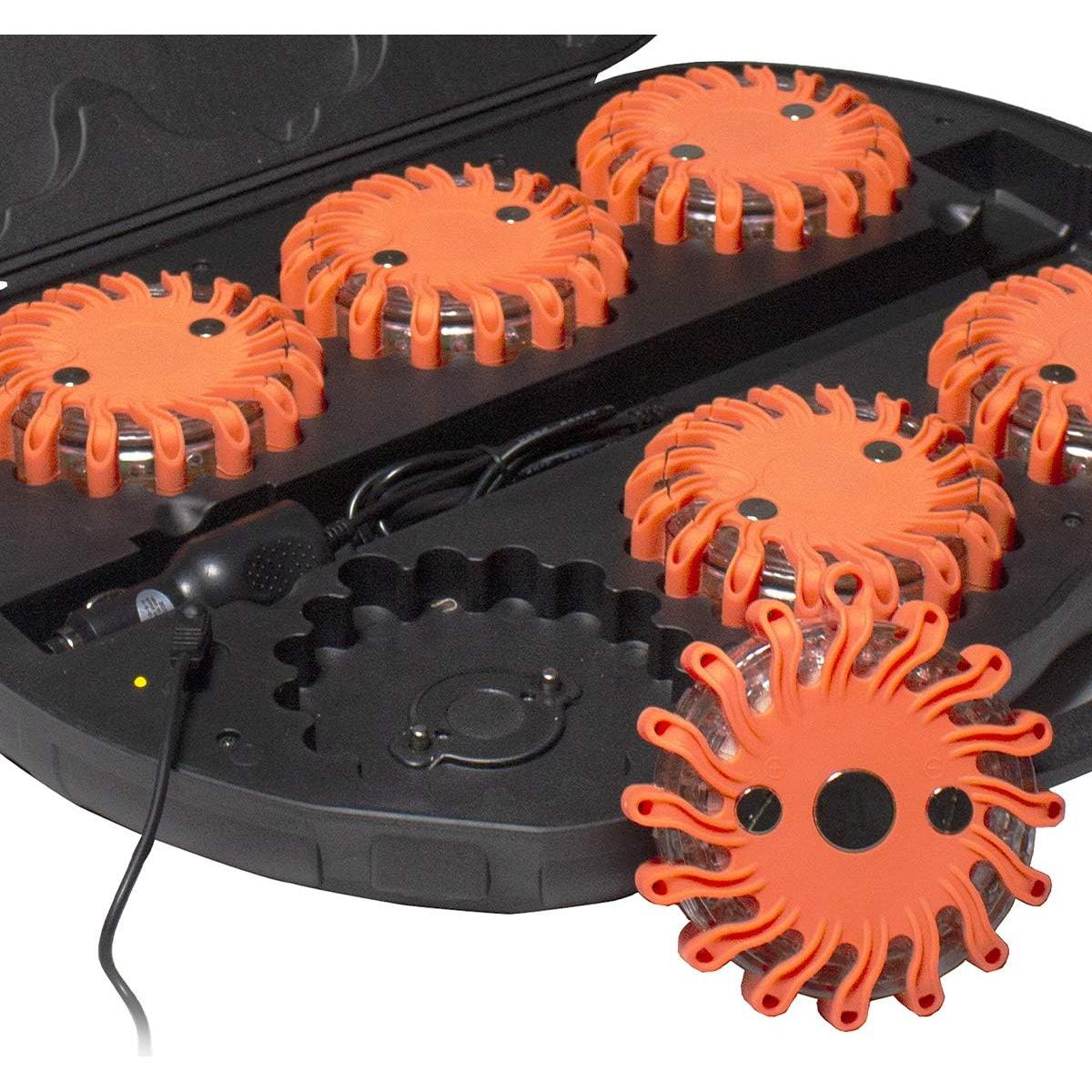 SpeedTech Luces Paquete de 6 Balizas LED Recargables 16 LEDs