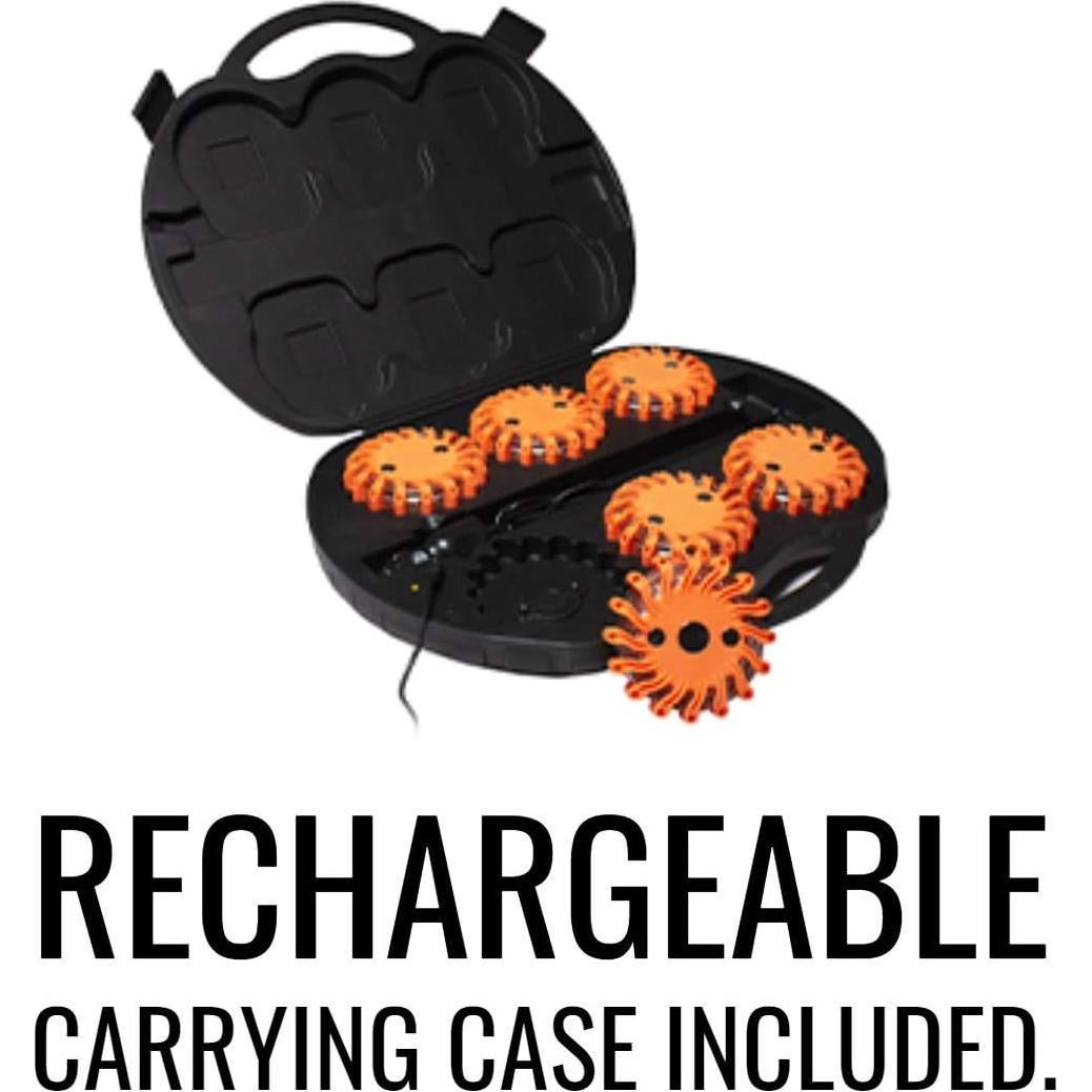 SpeedTech Luces Paquete de 6 Balizas LED Recargables 16 LEDs