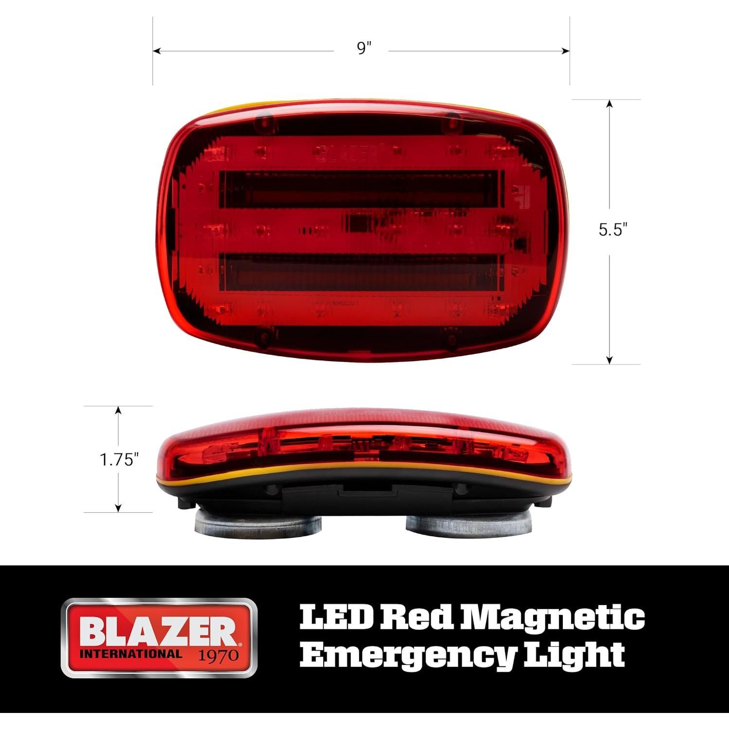 Luz de Emergencia LED Magnética Blazer 195C6350 Roja 5W