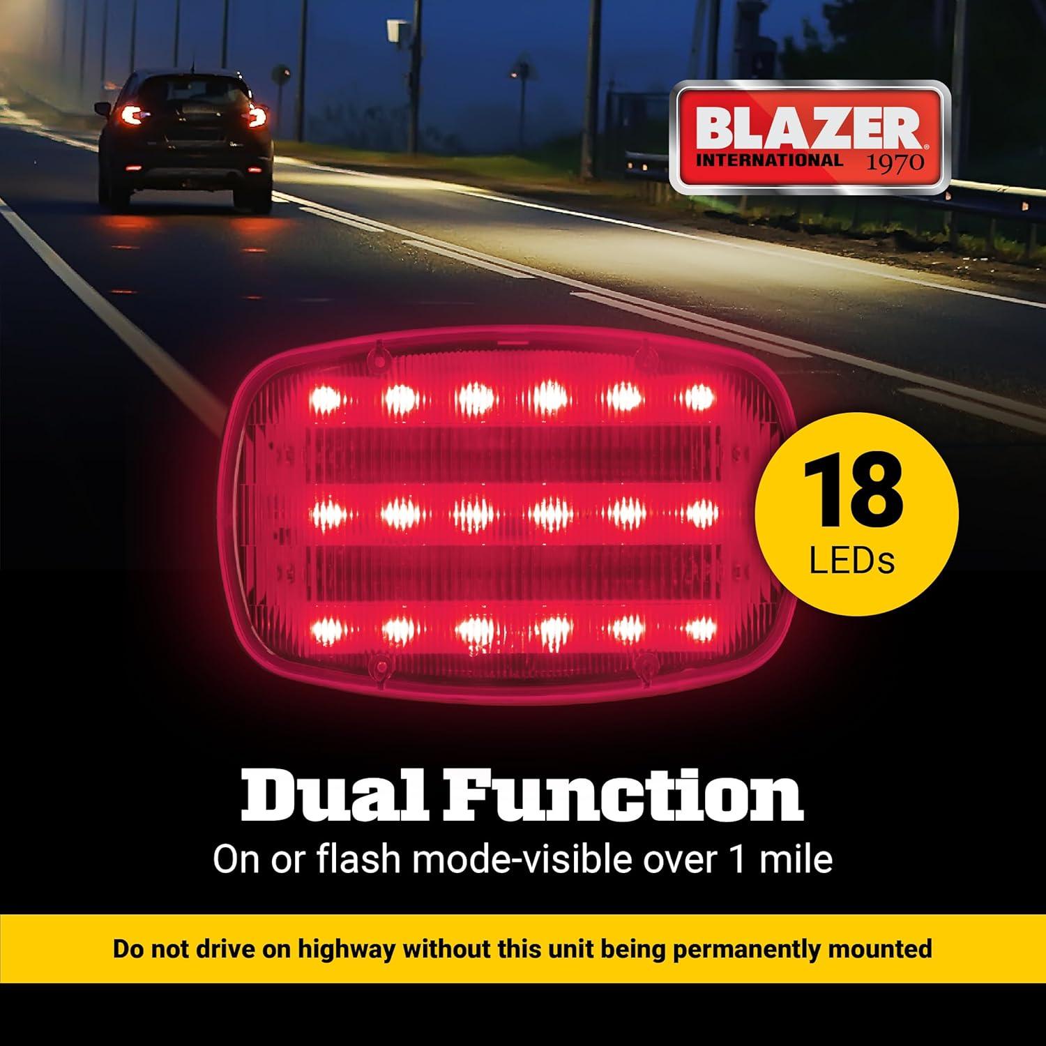 Luz de Emergencia LED Magnética Blazer 195C6350 Roja 5W