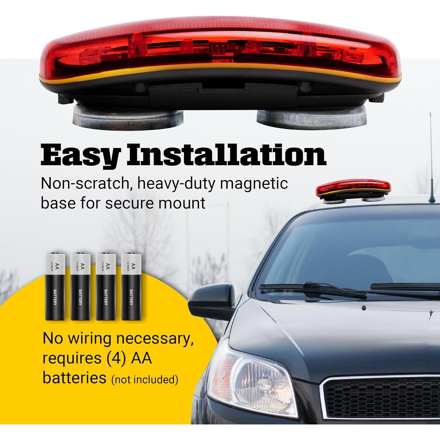 Luz de Emergencia LED Magnética Blazer 195C6350 Roja 5W