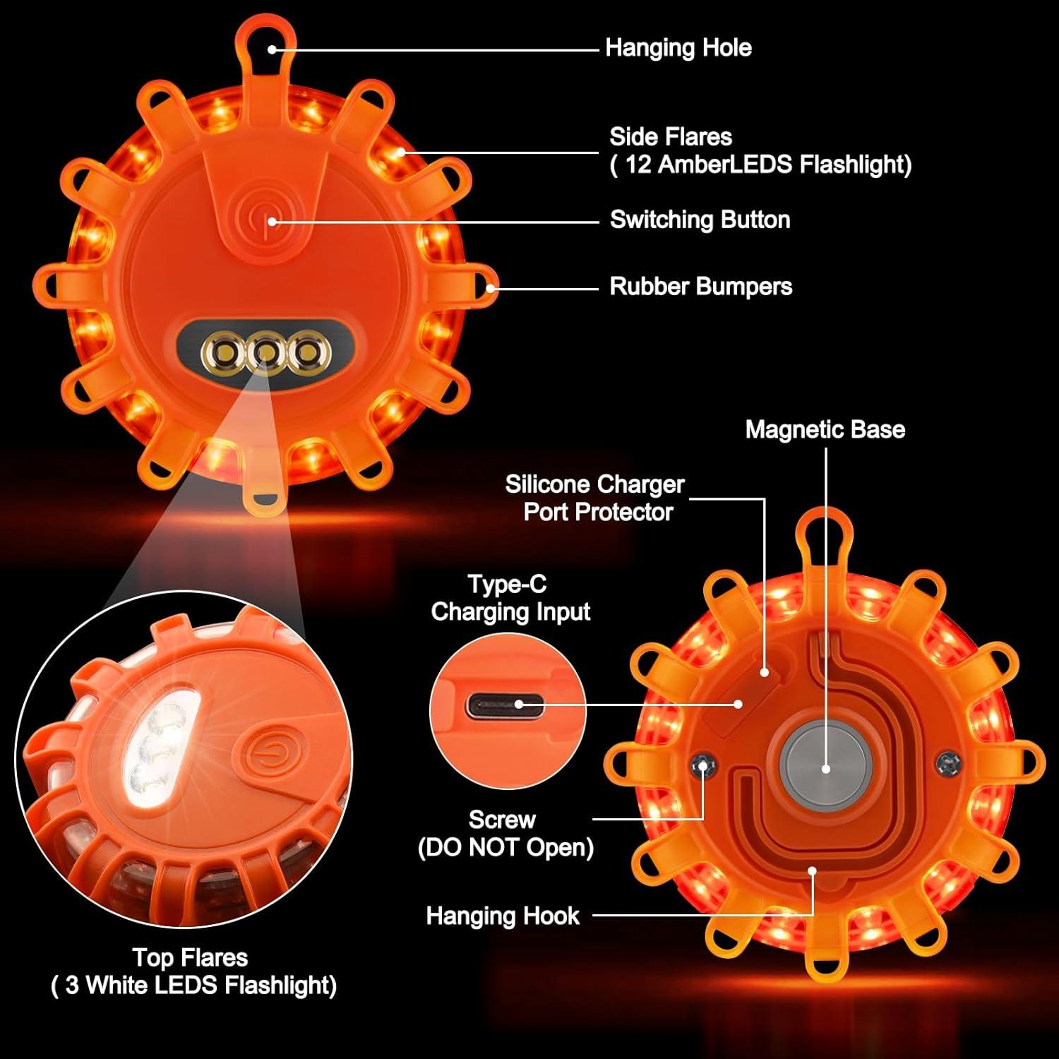 Luces de Emergencia LED Recargables Meliya - Paquete de 3