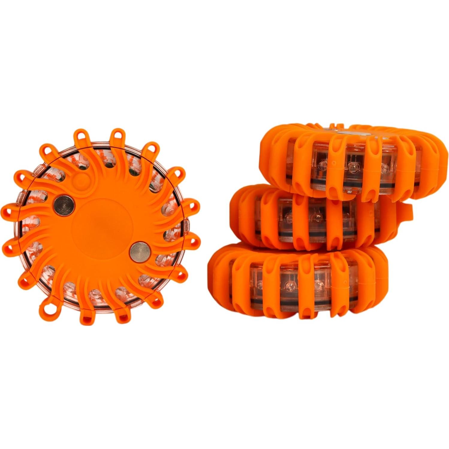 Kit de Seguridad en Carretera AME INTL - 2 Conos LED y 4 Bengalas