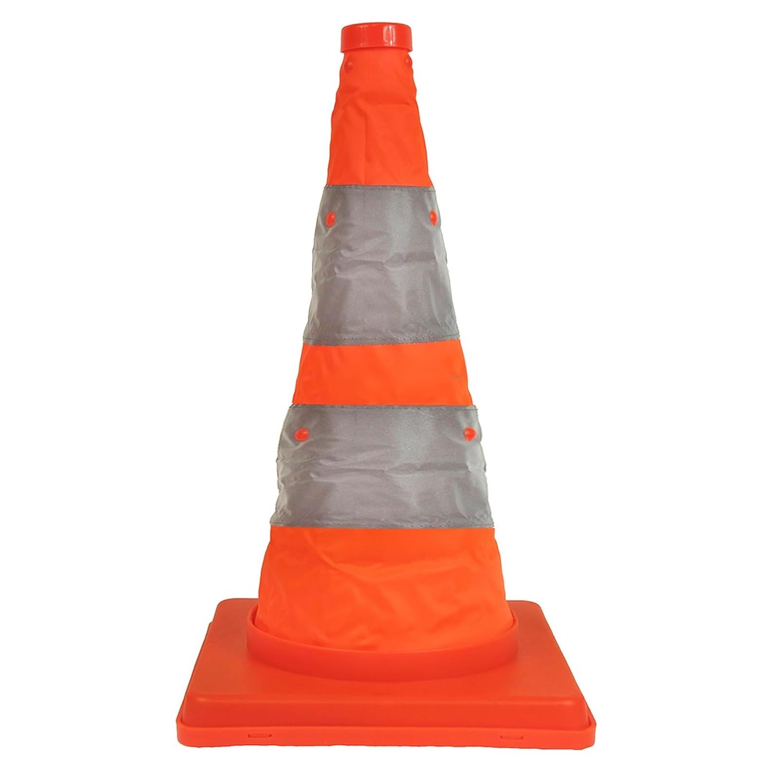 Cono de Seguridad Plegable Eurow 71 cm con Luz LED Naranja