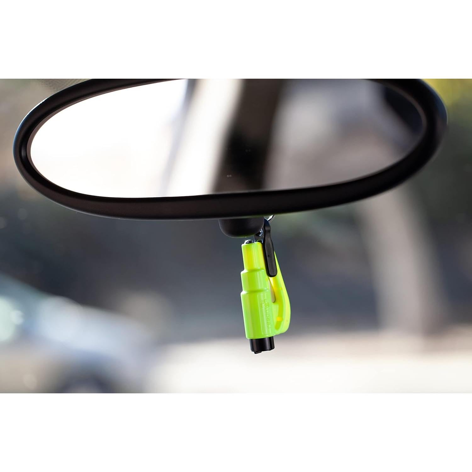 resqme Cortador de Cinturón y Rompedor de Ventanas 2-en-1 - Paquete de 25 - Amarillo