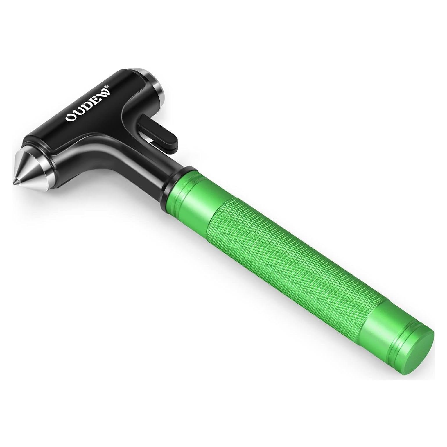 Martillo de Seguridad OUDEW Verde 3 en 1 para Automóviles