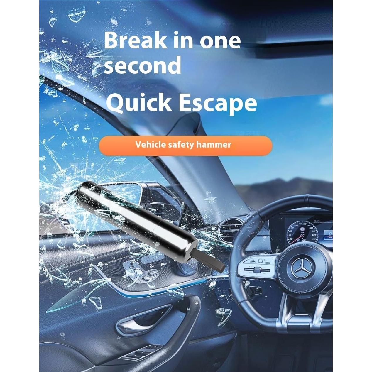 Herramienta de Escape de Emergencia Genérica 2-en-1 Cortador y Rompedor