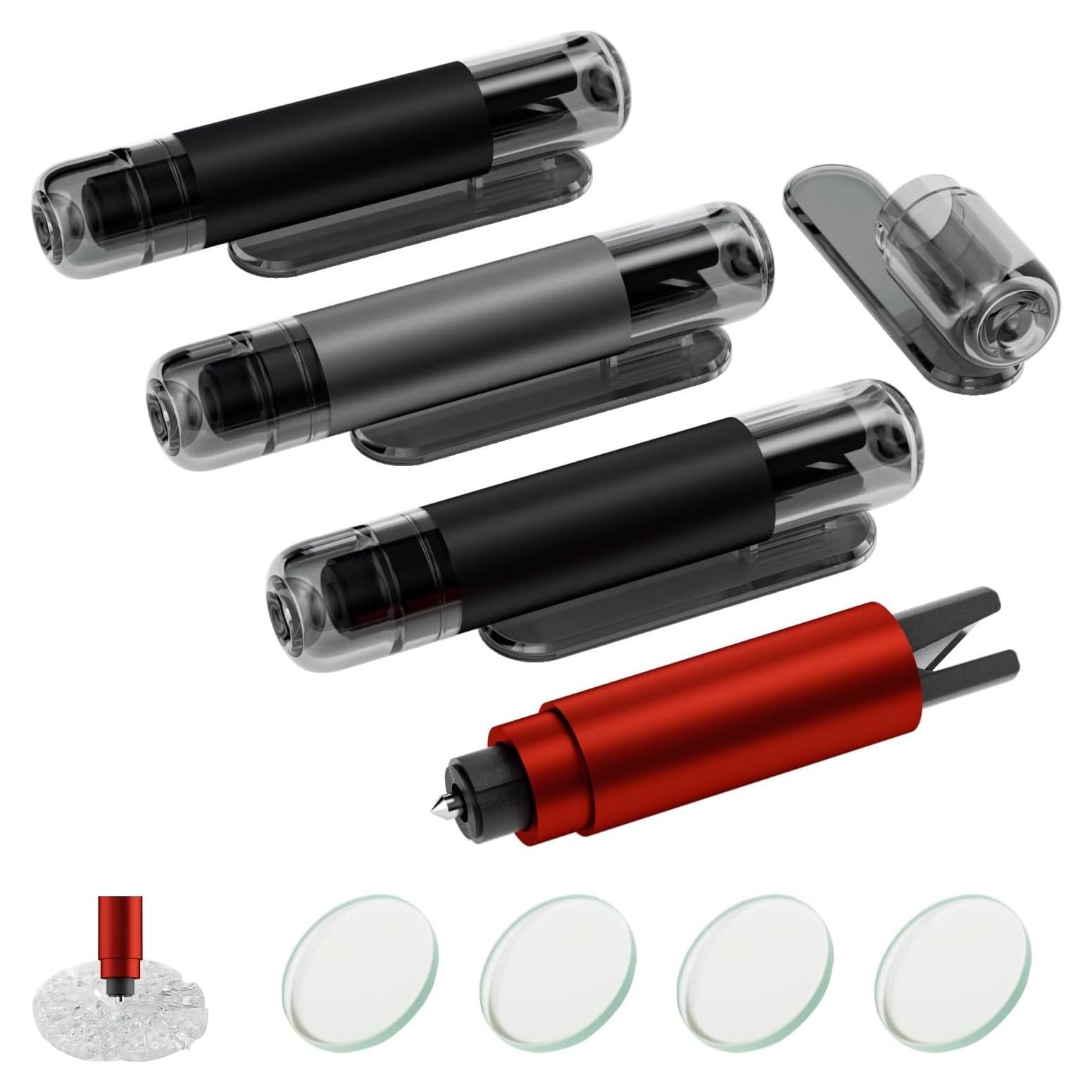 Paquete de 4 Martillos de Seguridad AOVSTOXIC XL-002