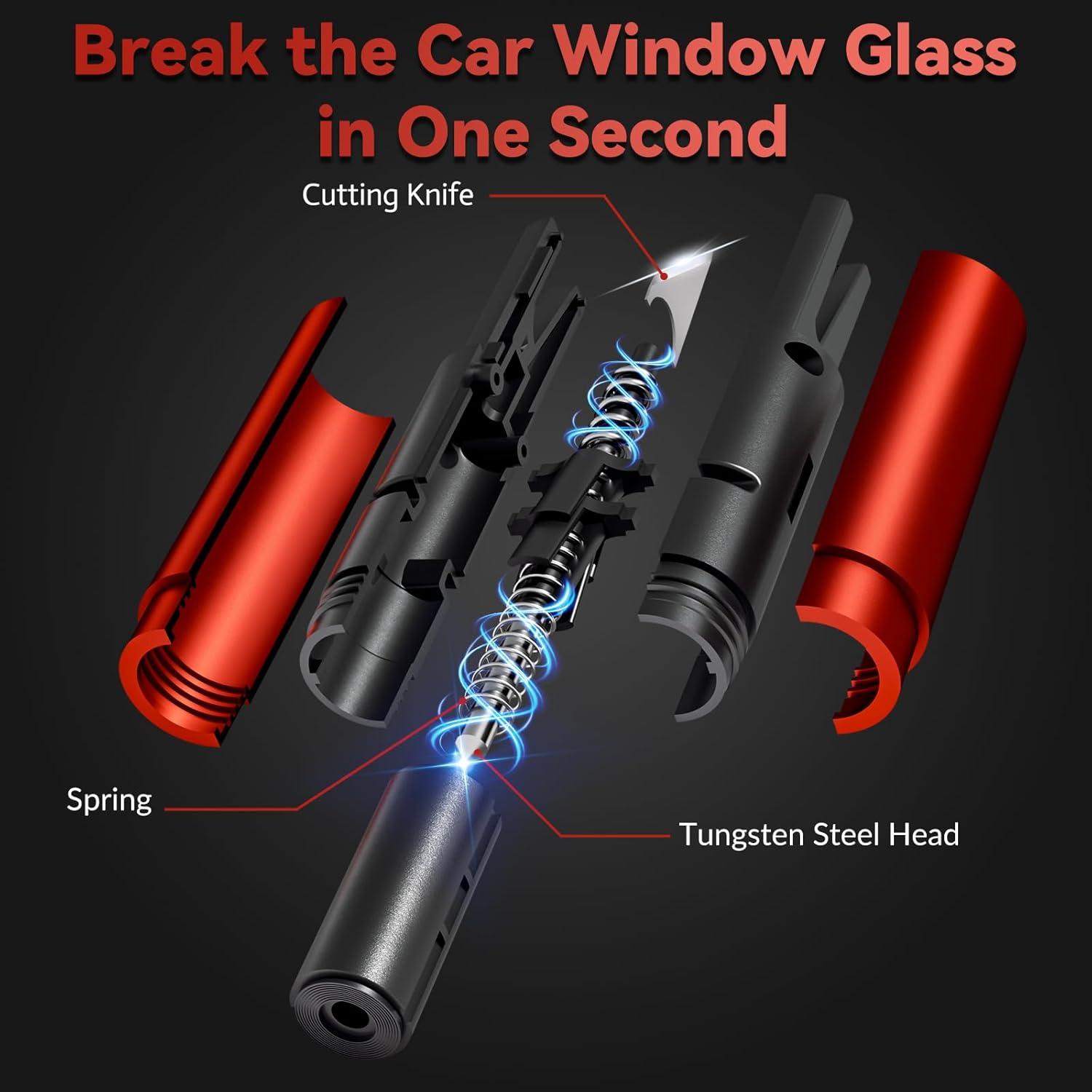 Paquete de 4 Martillos de Seguridad AOVSTOXIC XL-002