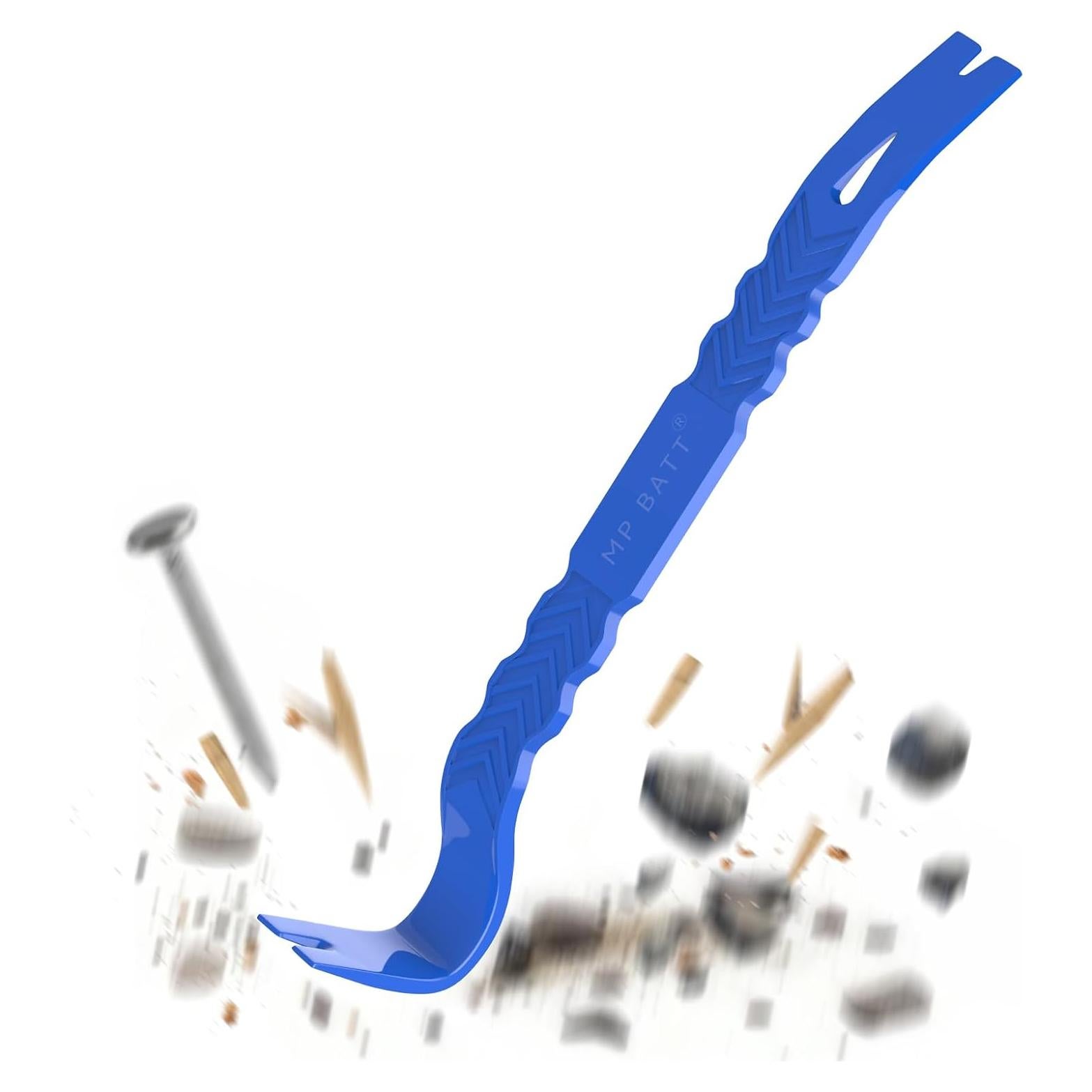 Barra de palanca plana MP BATT 38.1 cm acero al carbono azul