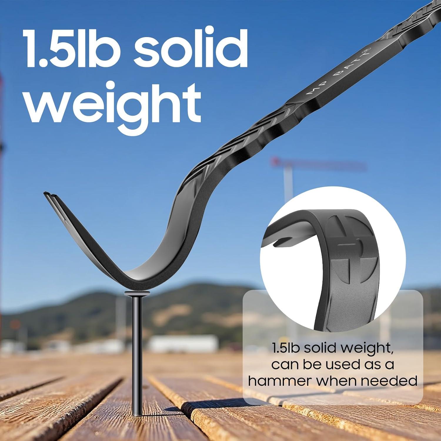 Barra de palanca plana MP BATT 38.1 cm acero al carbono azul