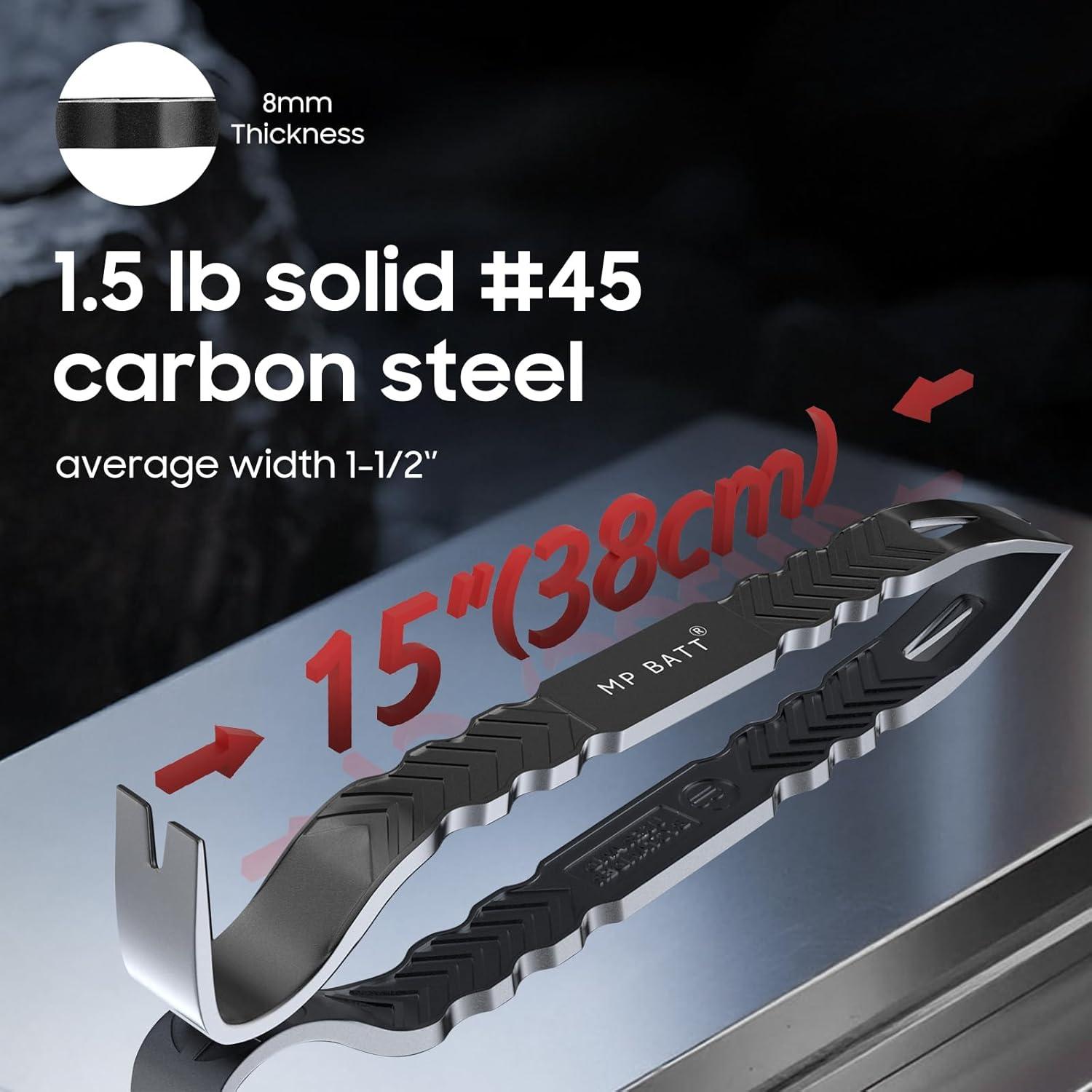 Barra de palanca plana MP BATT 38.1 cm acero al carbono azul